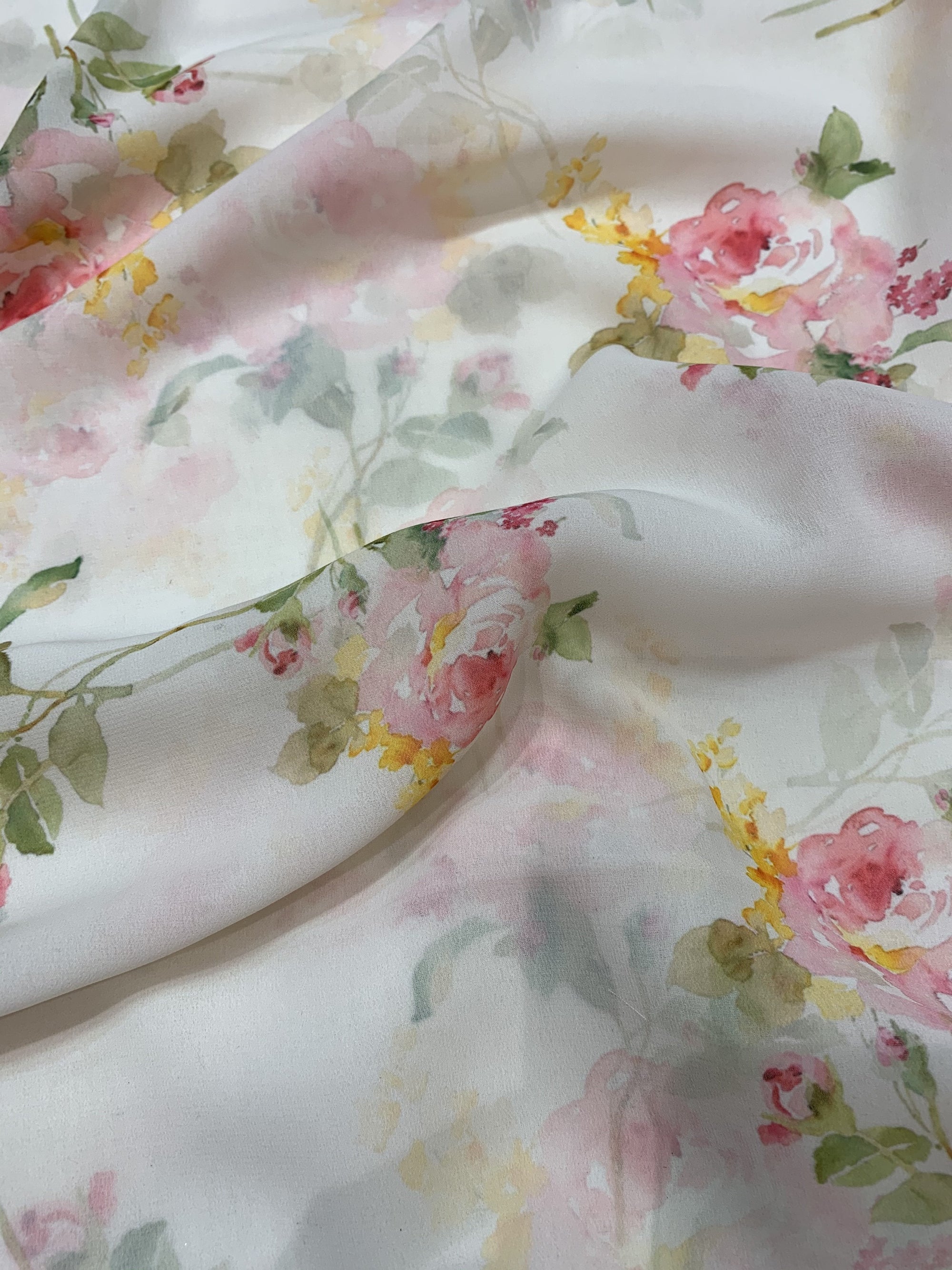 Digital floral Printed georgette fabric