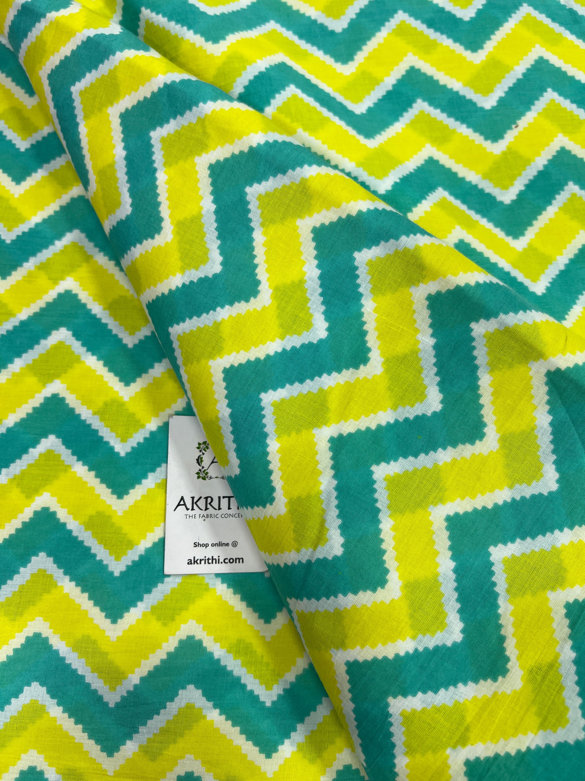 Printed pure cotton fabric