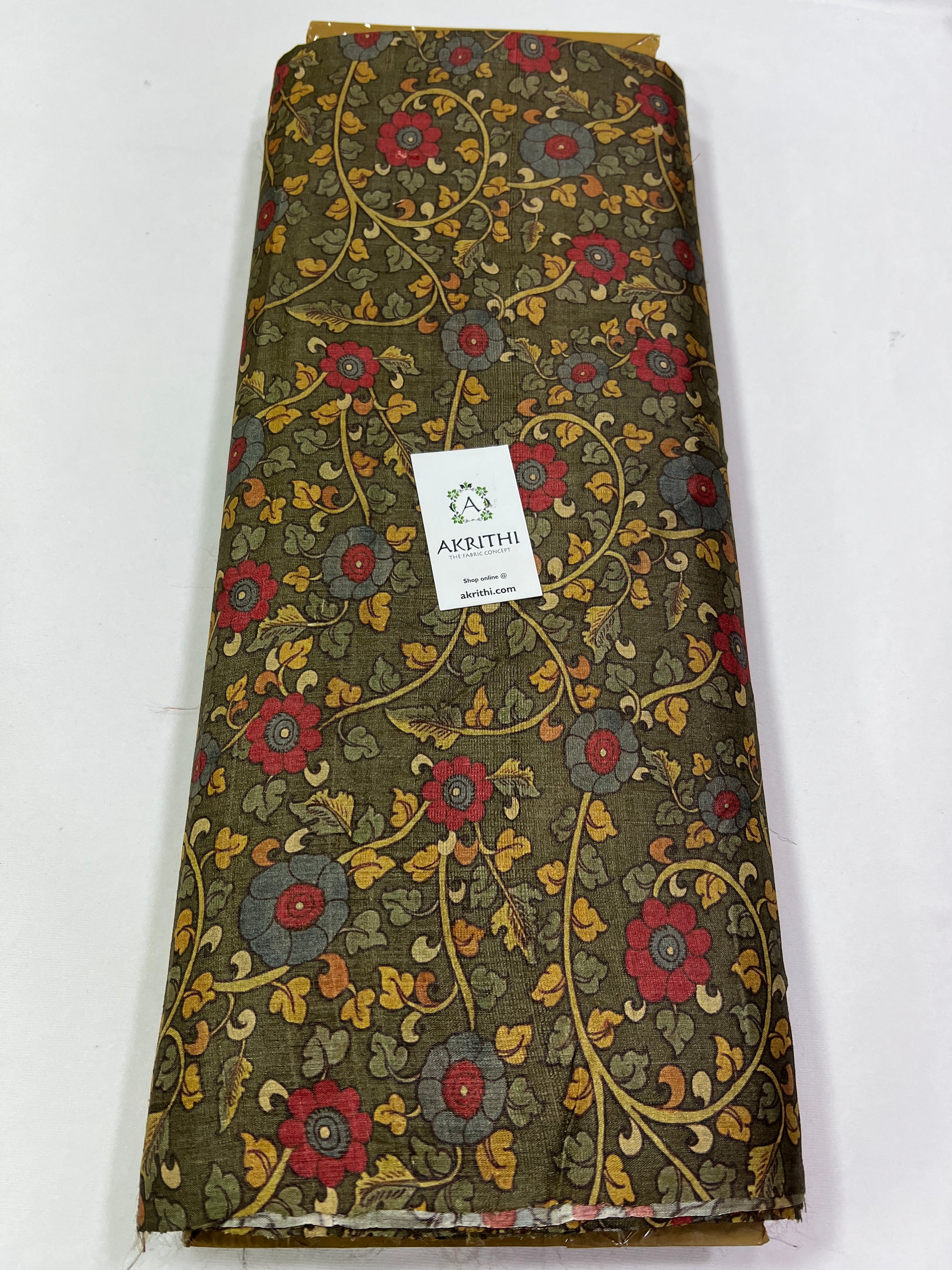 Digital Printed handloom pure tussar silk fabric