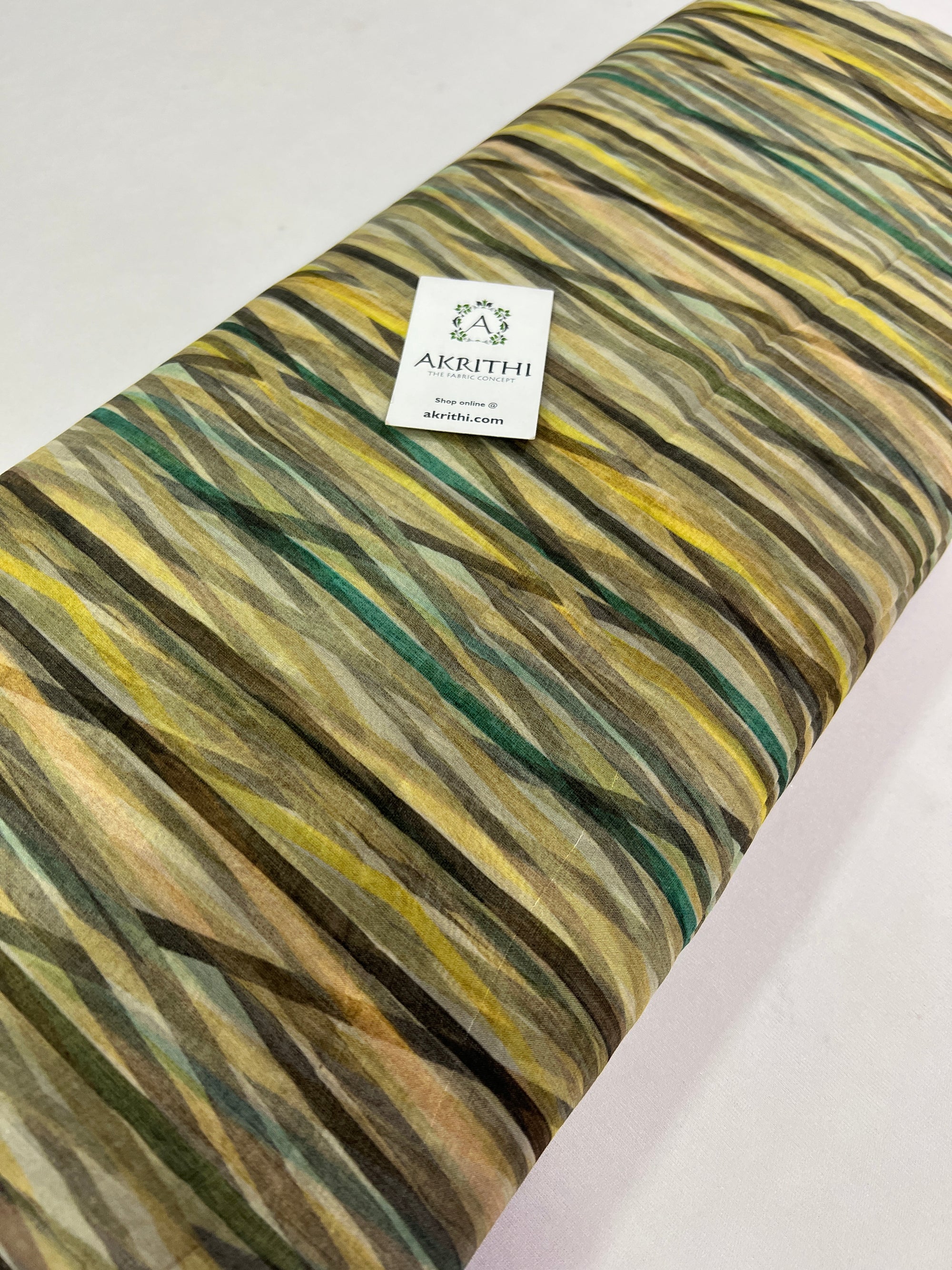 Printed pure organza fabric