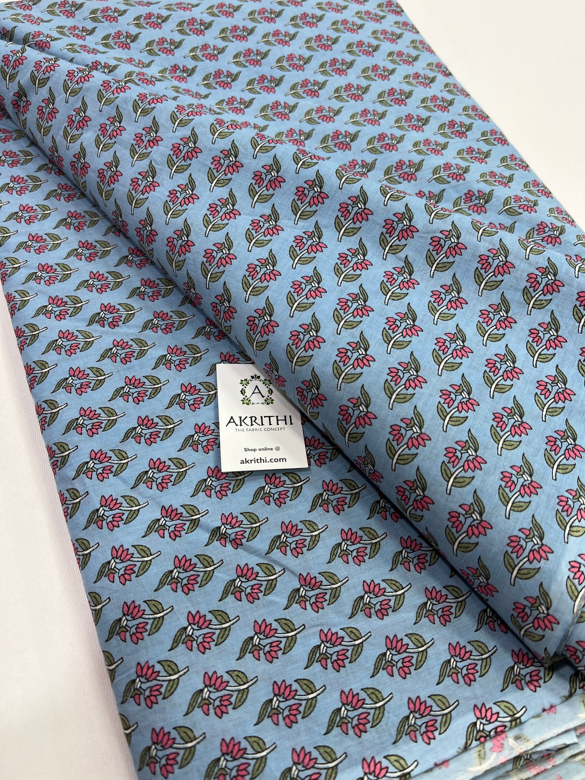 Printed pure cotton fabric