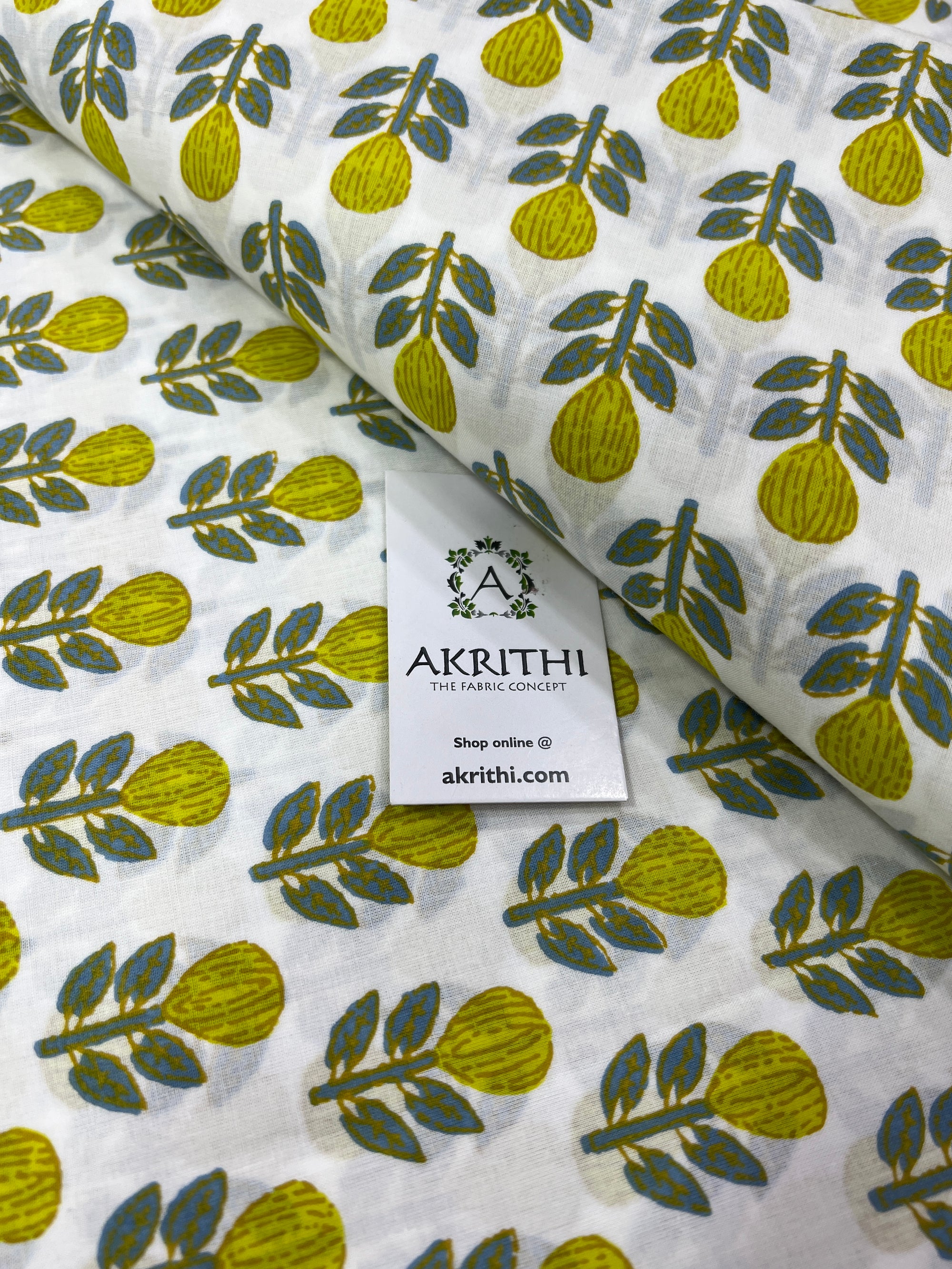 Printed pure cotton fabric