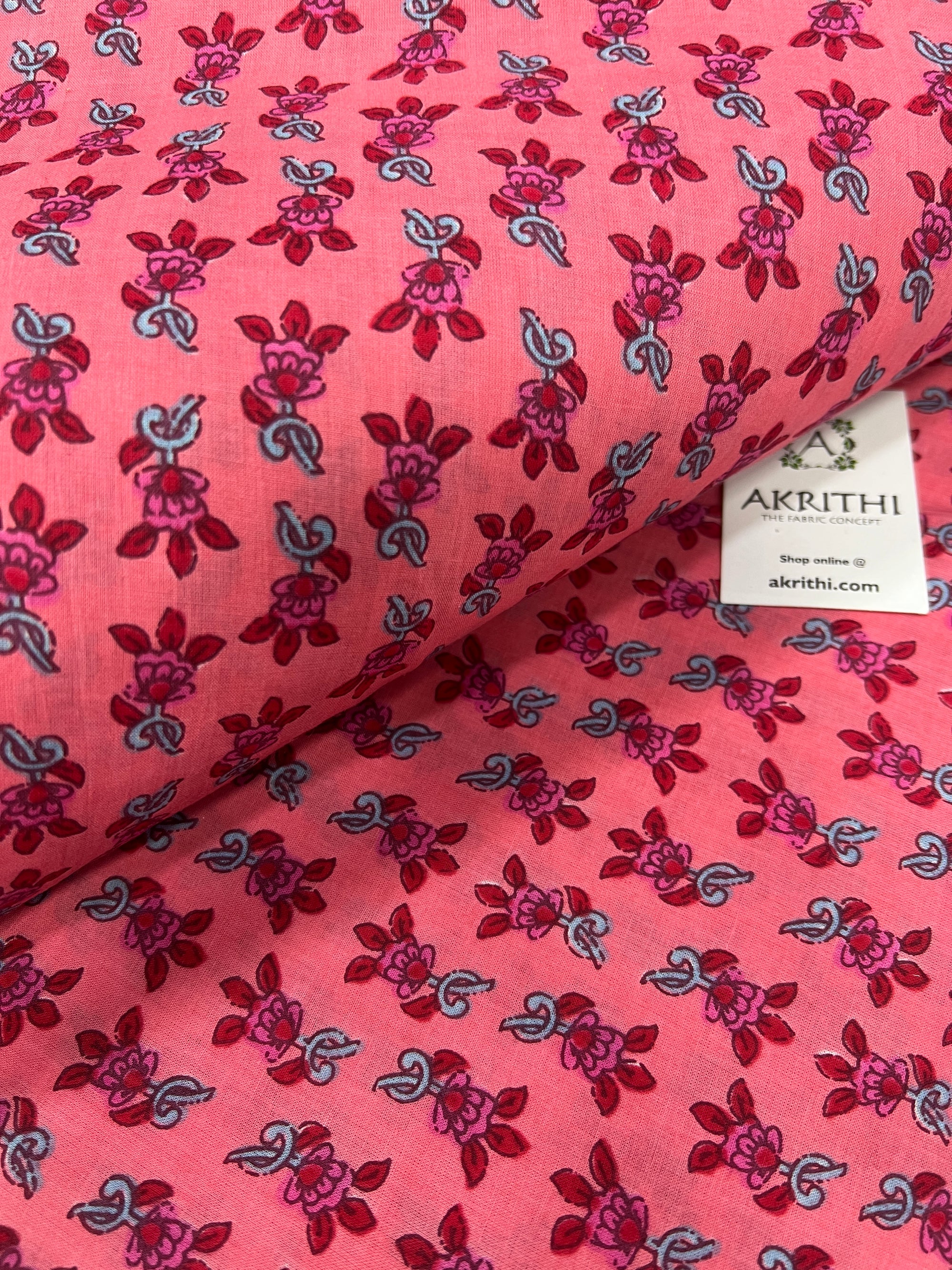 Printed pure cotton fabric