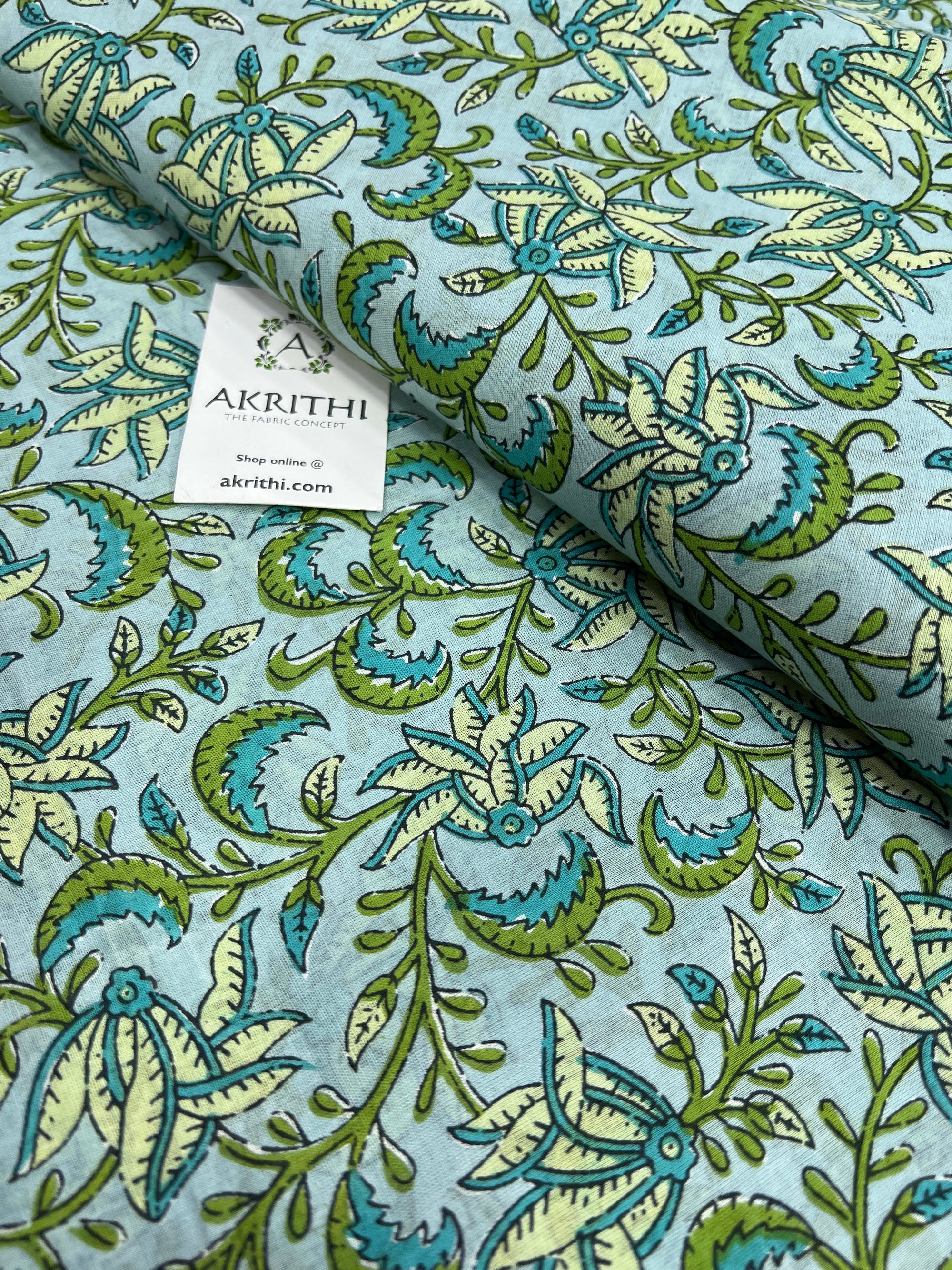 Printed pure cotton fabric