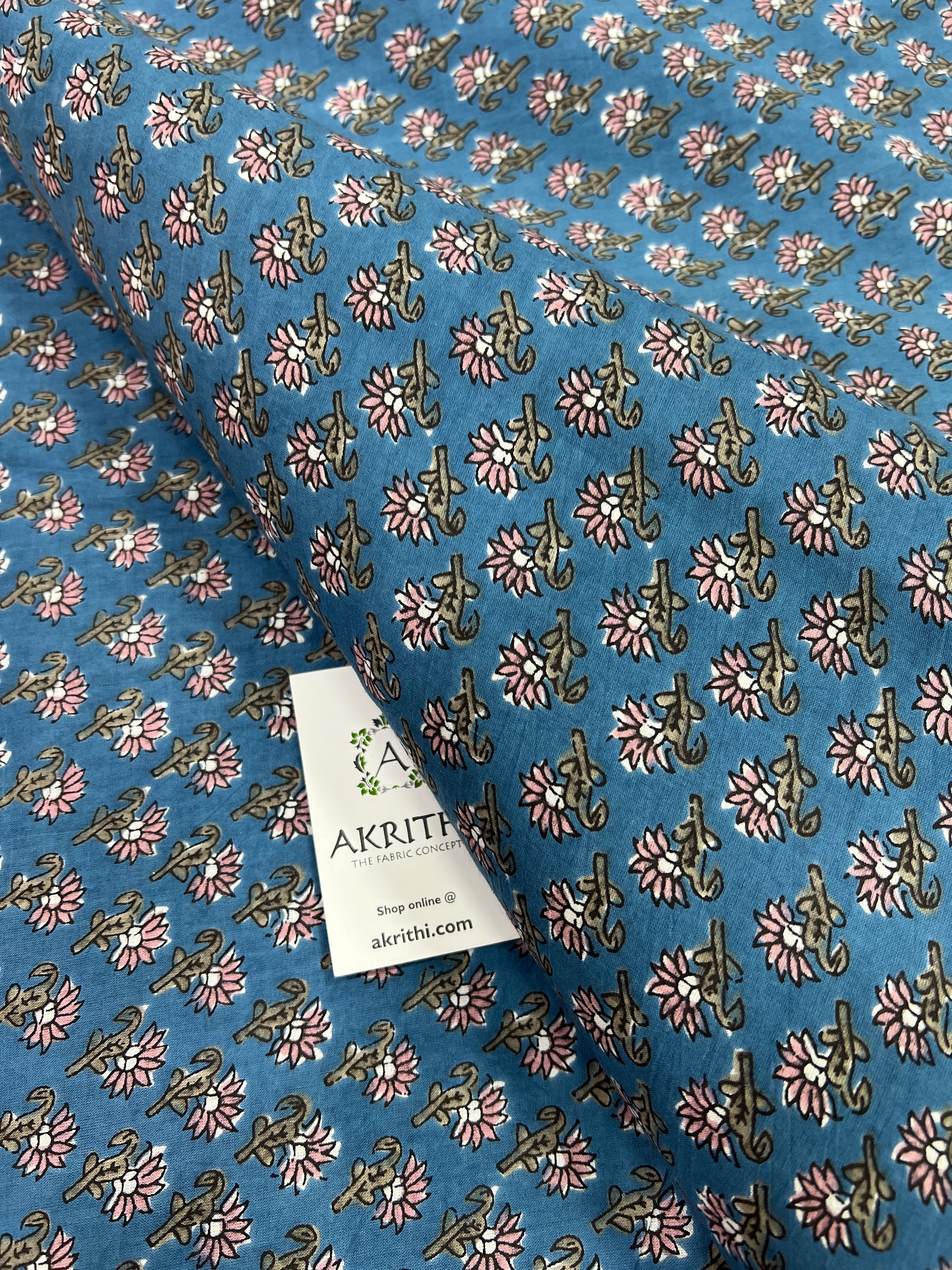 Printed pure cotton fabric