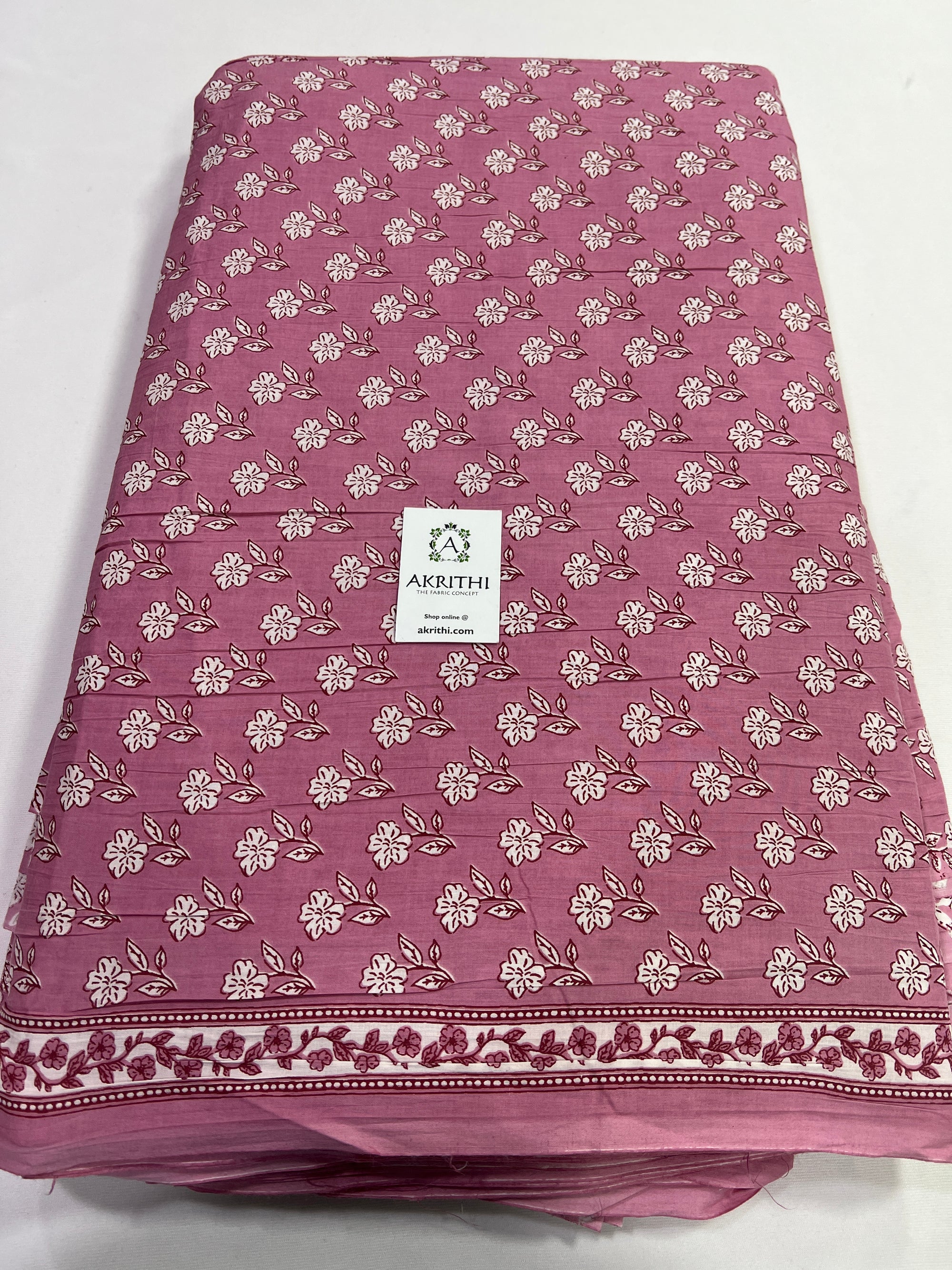 Printed pure cotton fabric