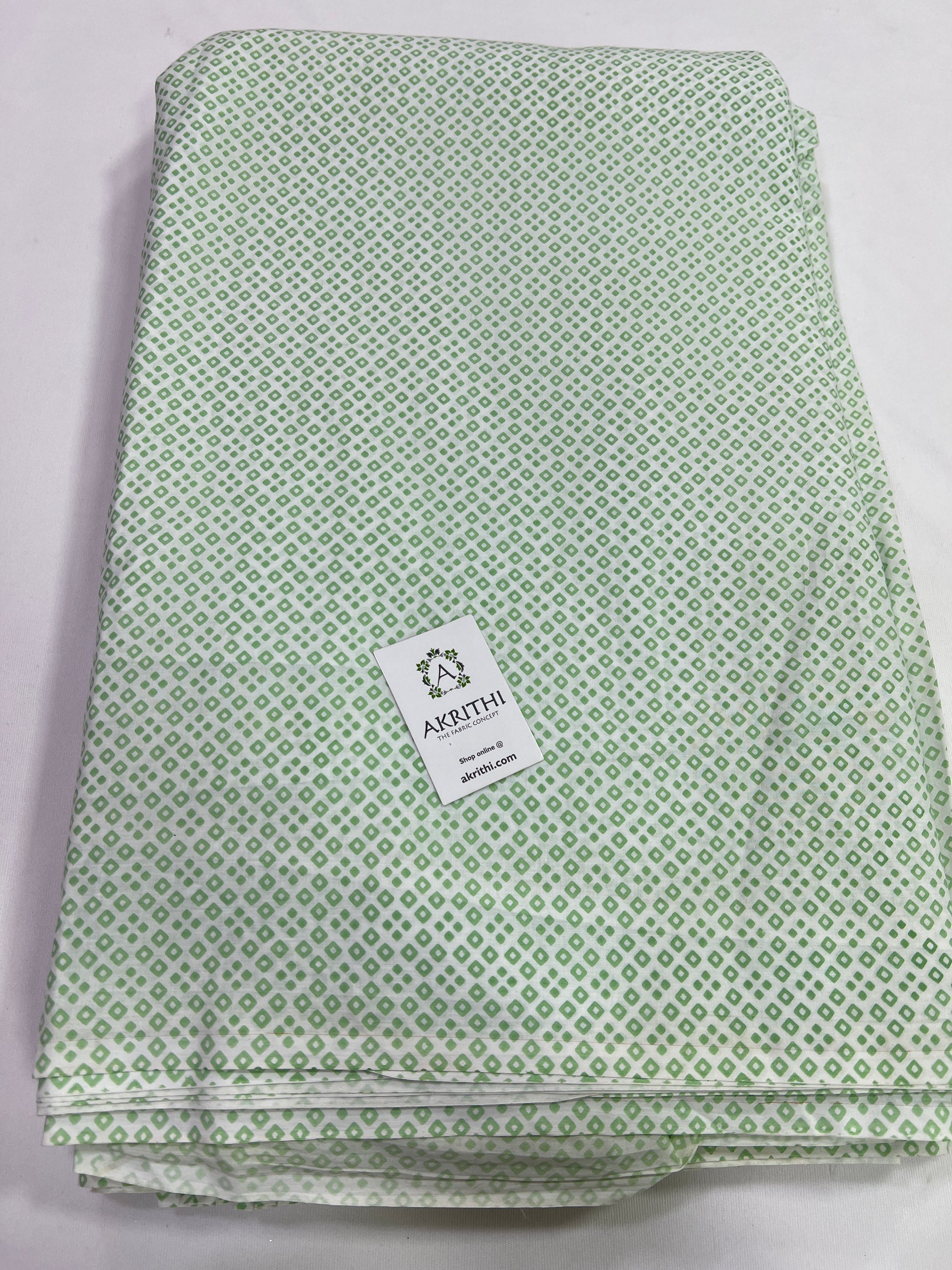 Printed pure cotton fabric