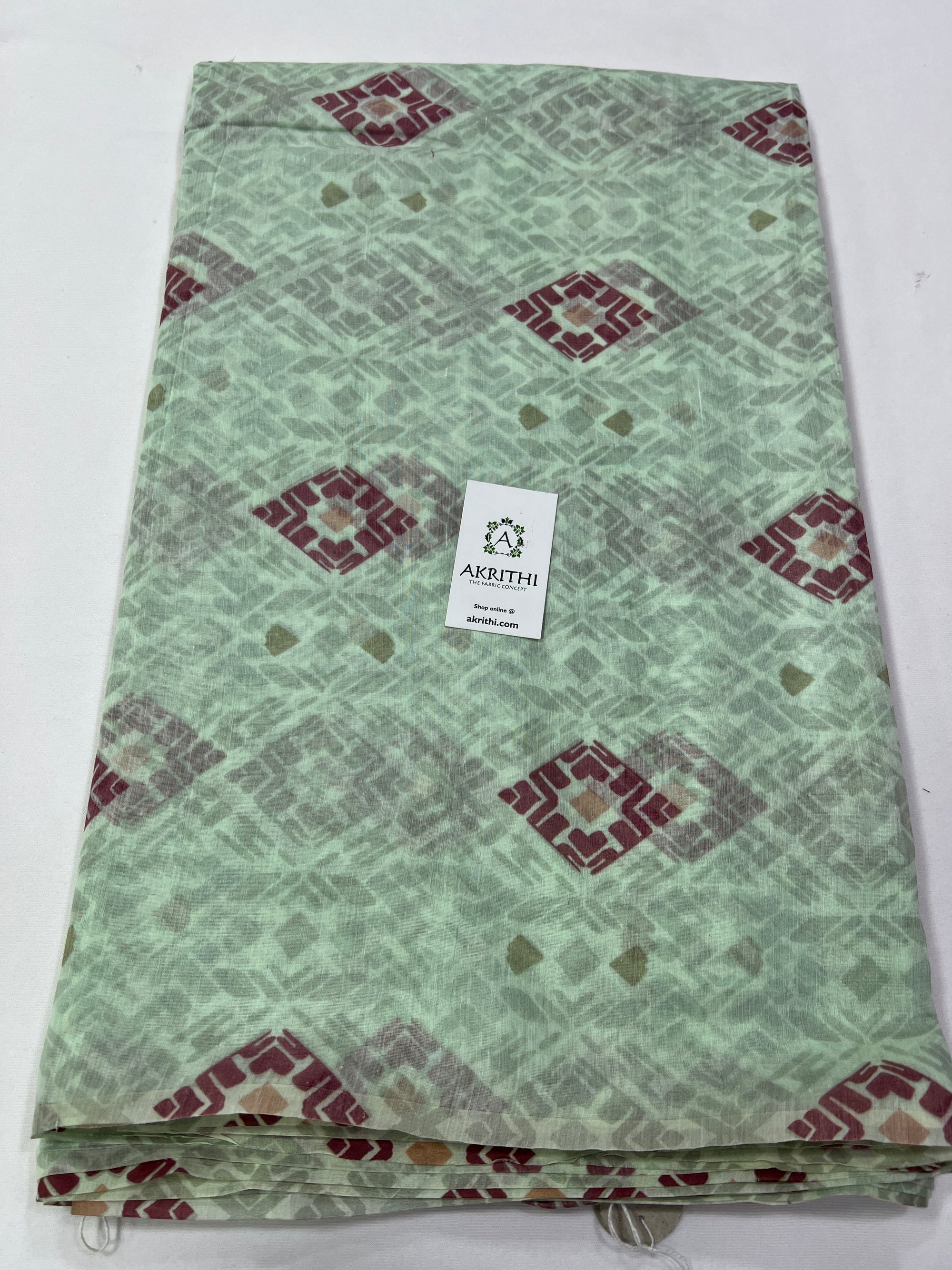 Floral Printed Pure silk cotton fabric