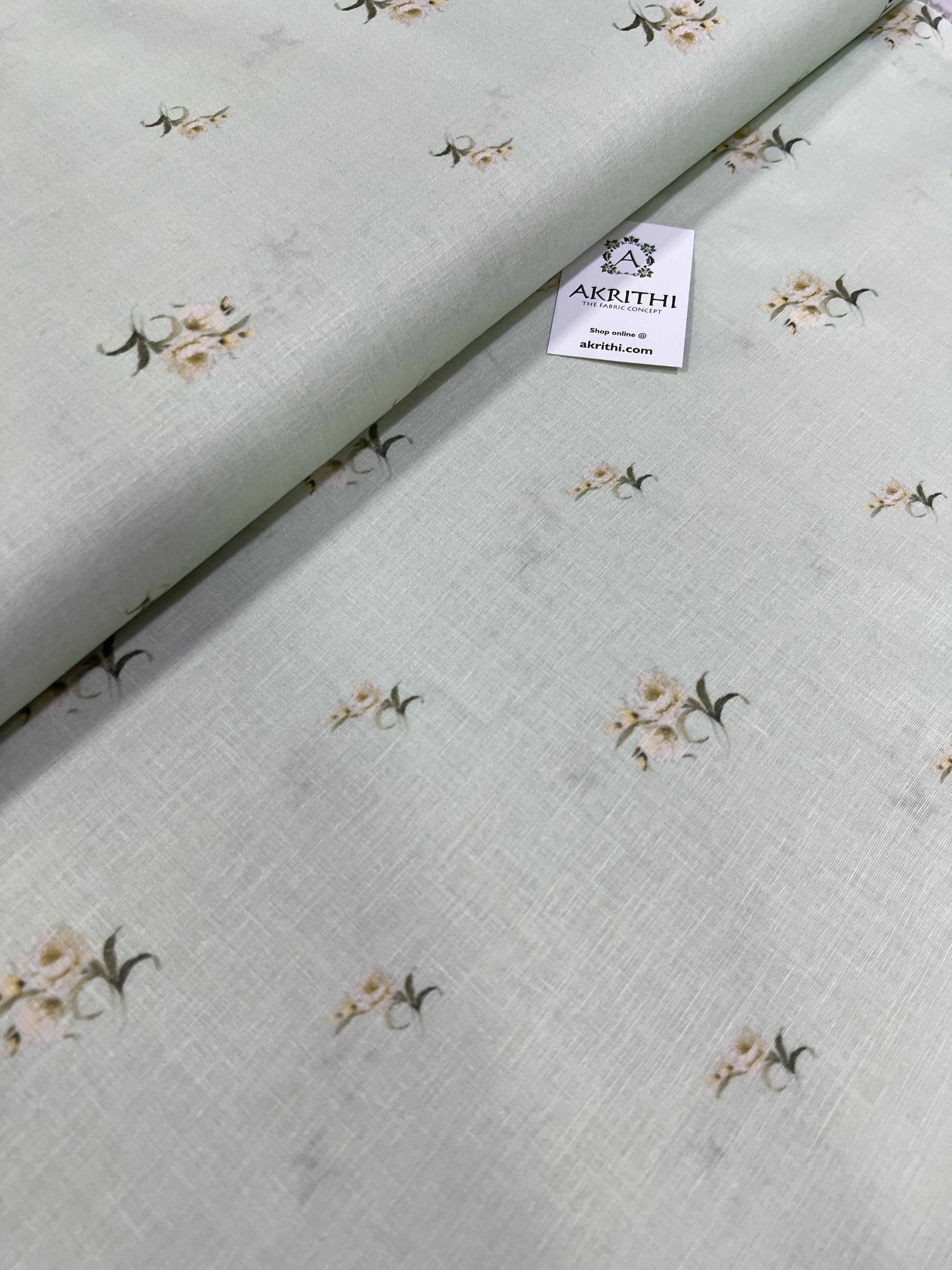 Digital Printed pure linen fabric