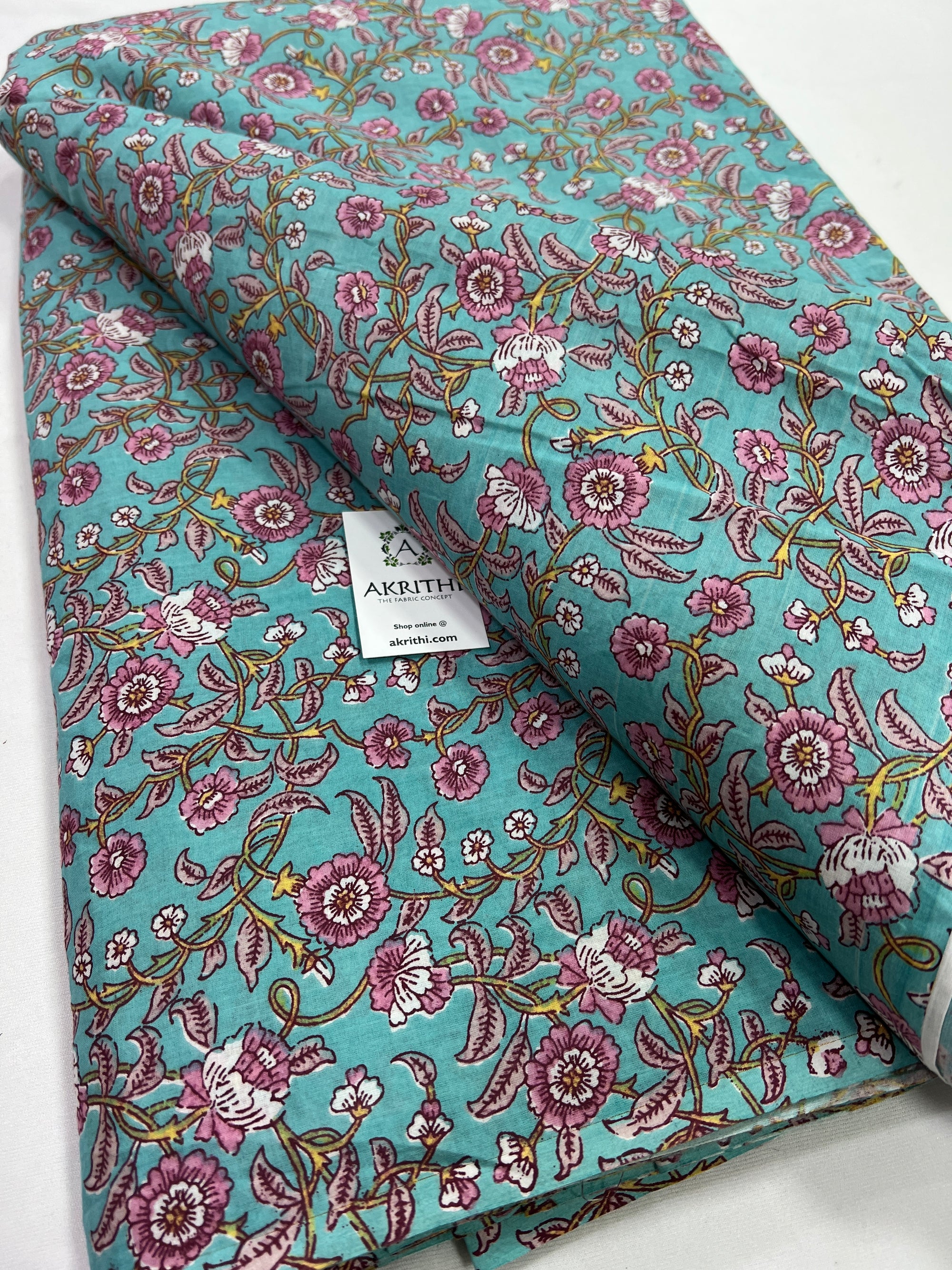 Printed pure cotton fabric