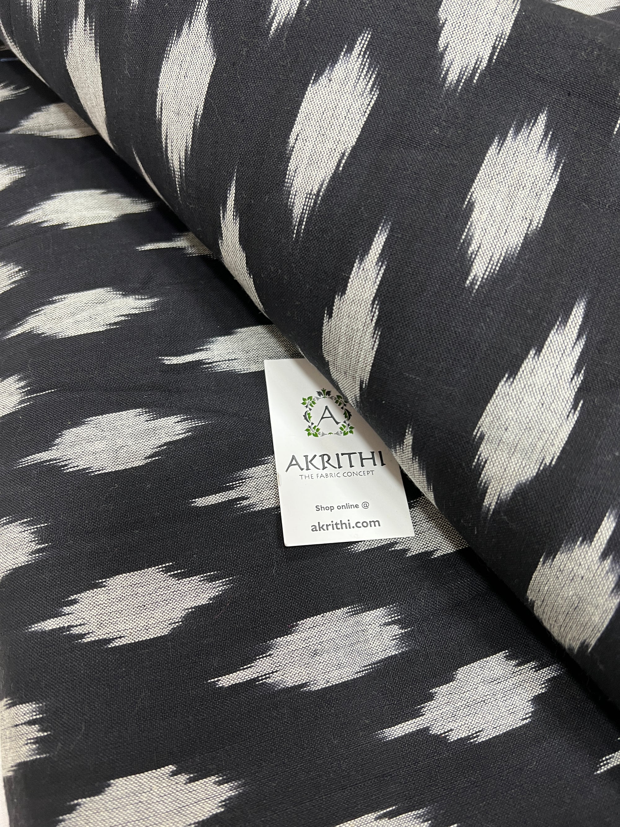 Handloom Ikat pure cotton fabric