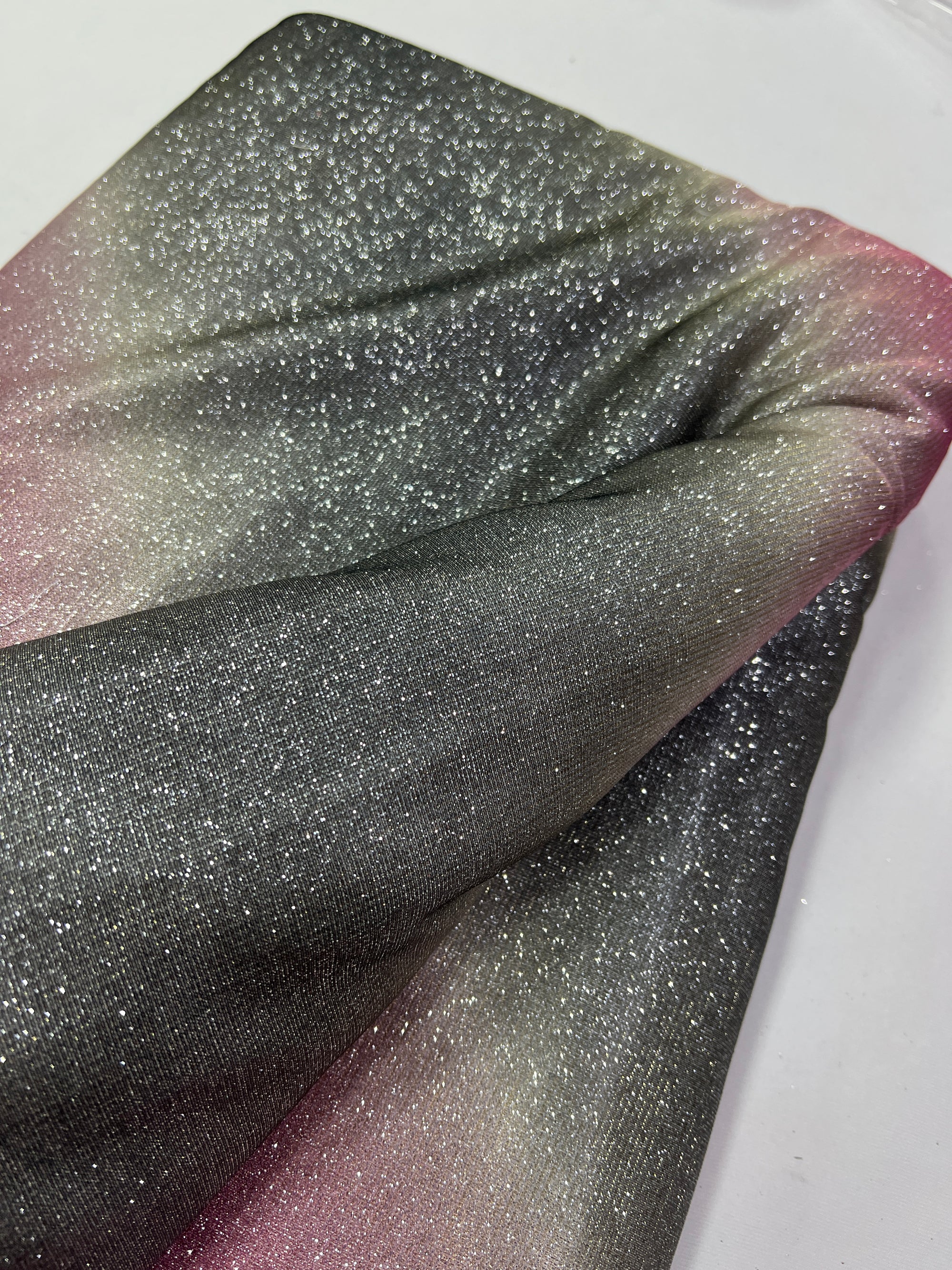 Cross Shaded imported Lycra fabric with glitter