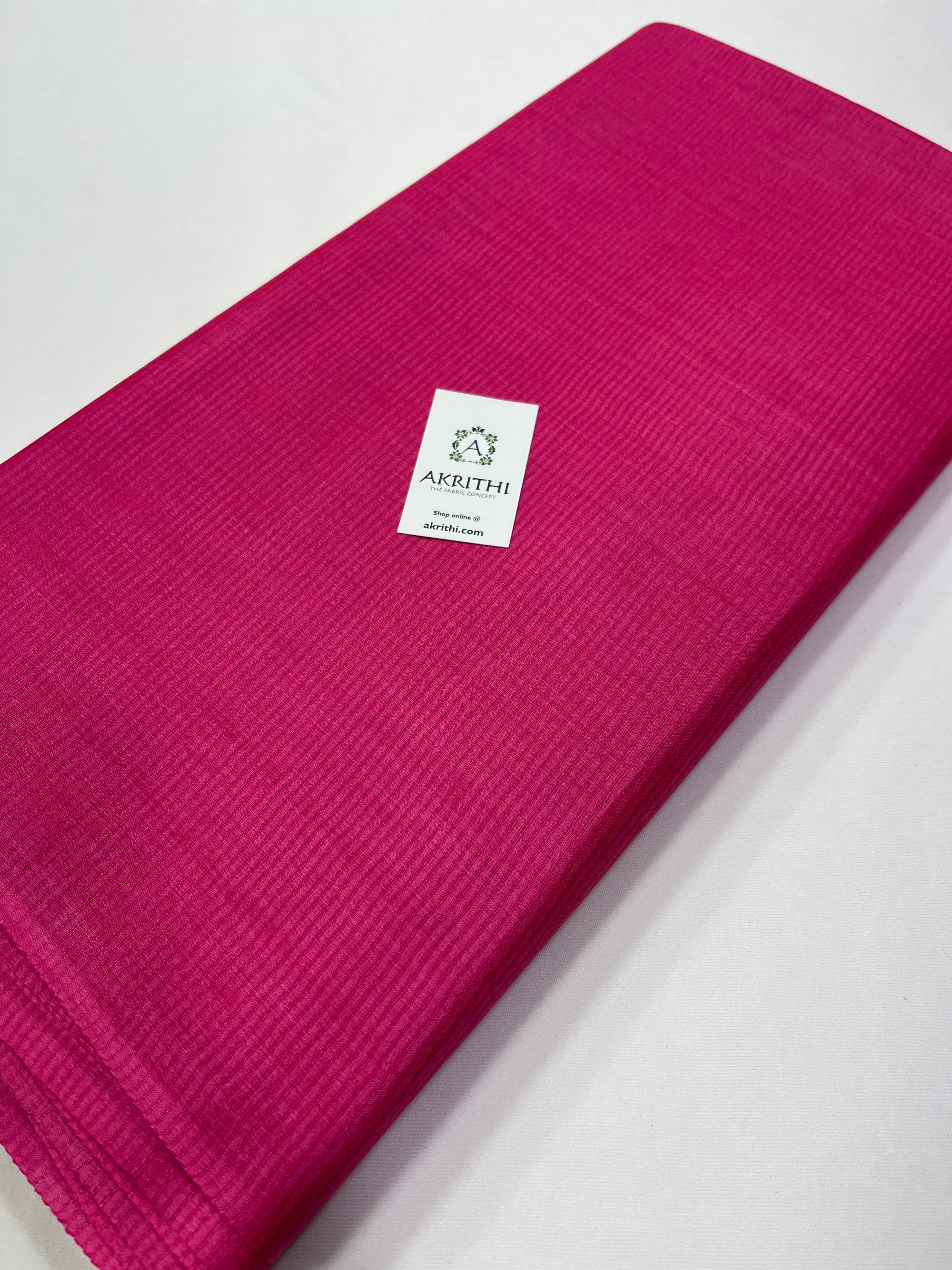 Striped Pure Tussar silk fabric