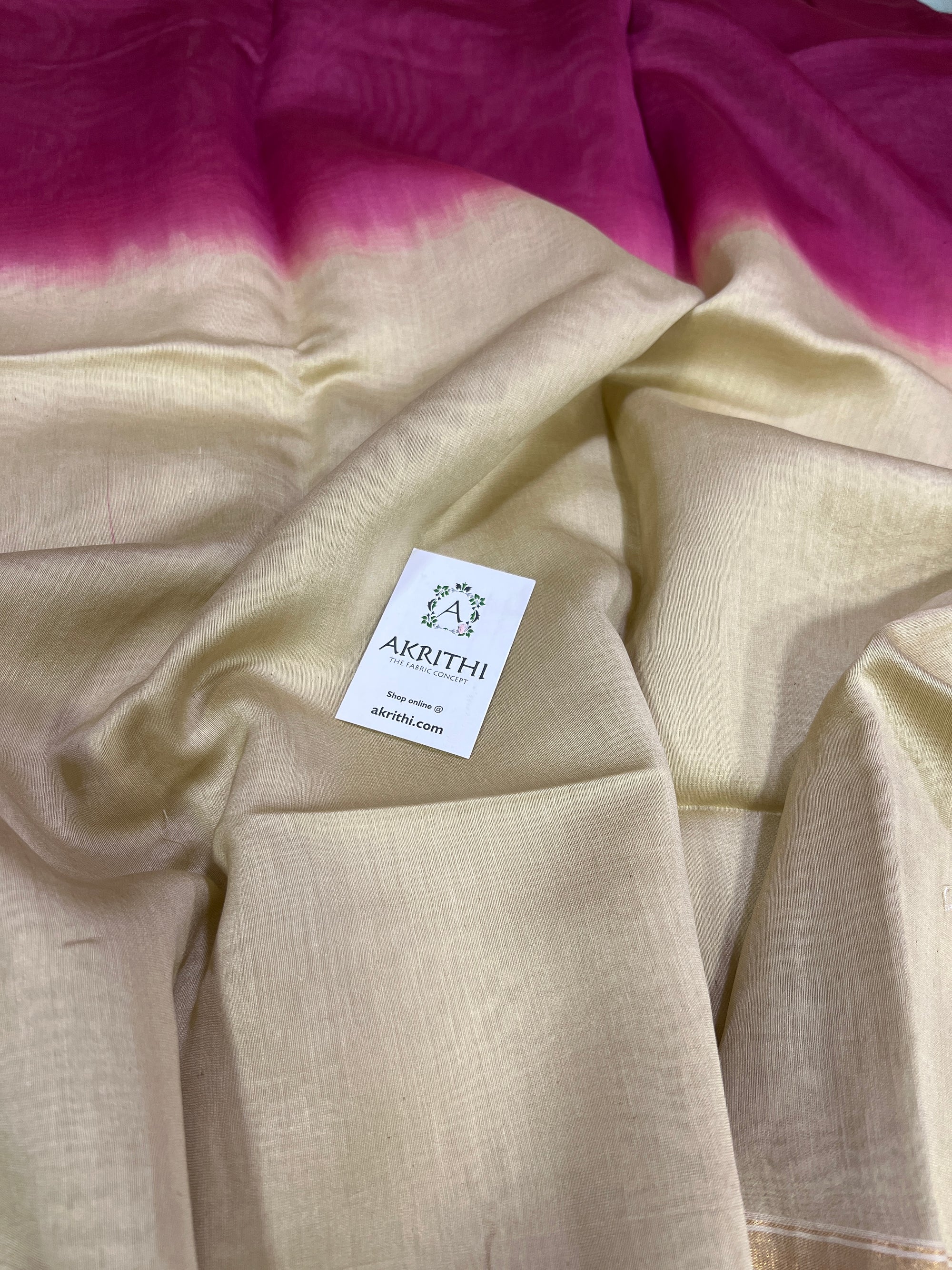 Chanderi shaded fabric