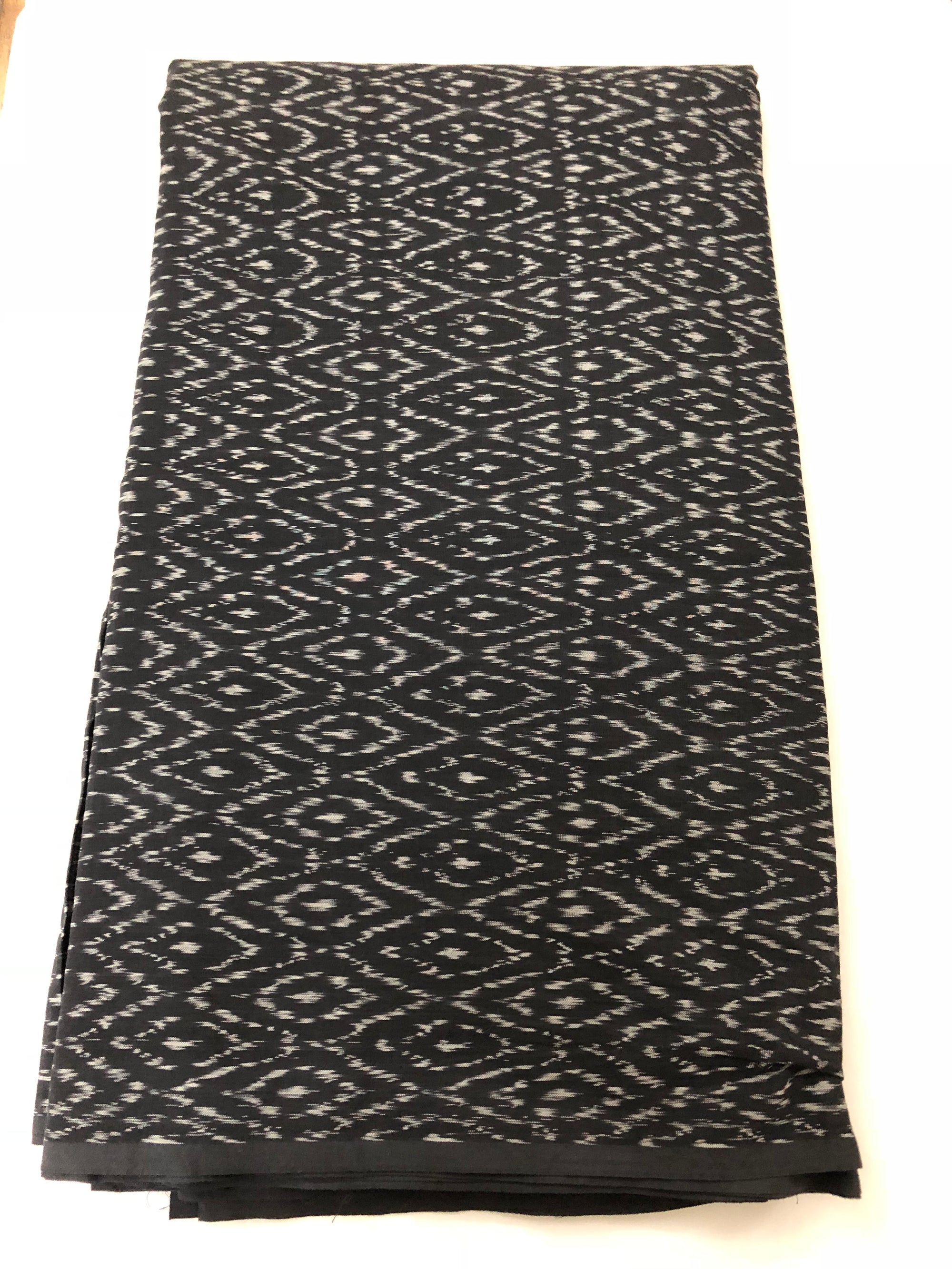 Ikat soft mercerised cotton fabric