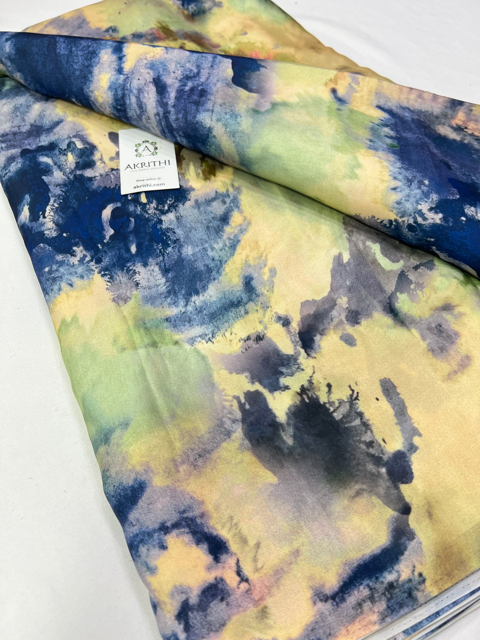 Digital printed modal satin fabric