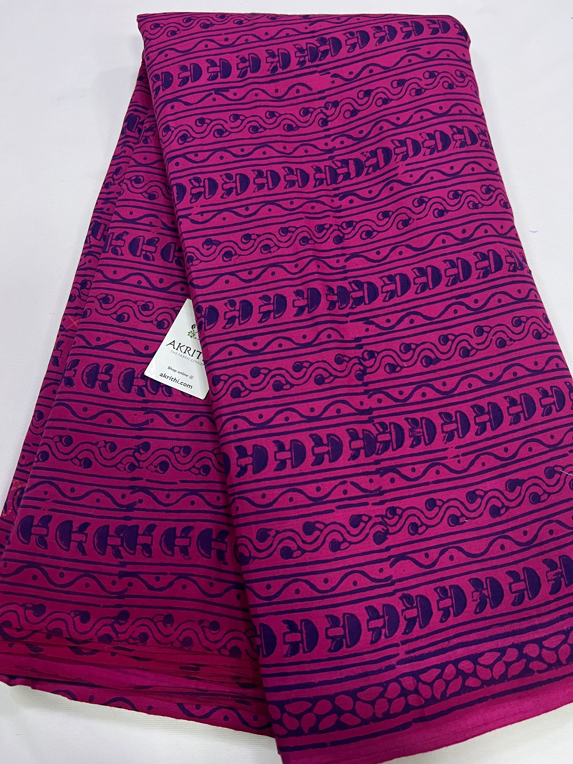 Printed pure cotton fabric