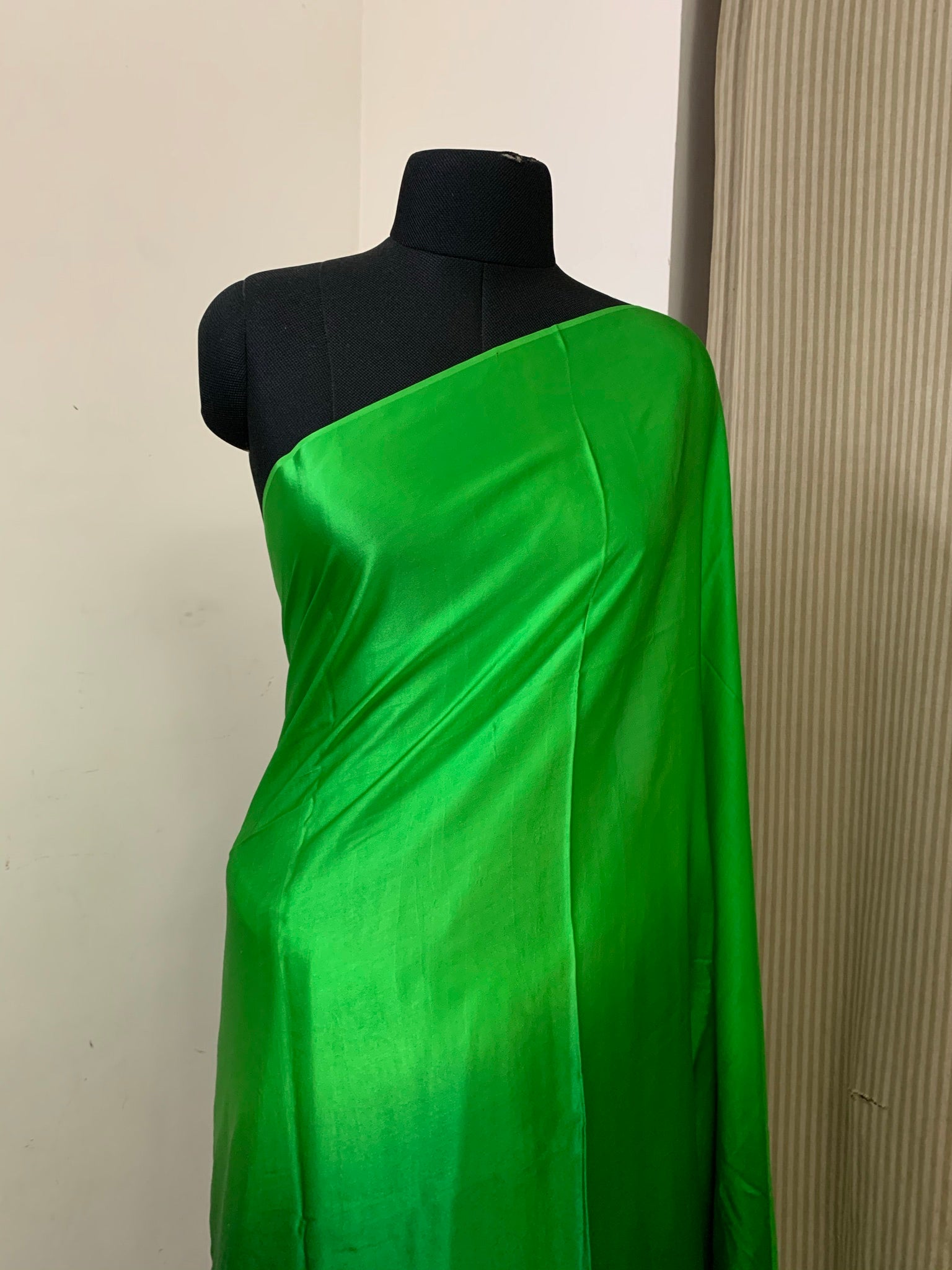 Shaded pure silk satin saree