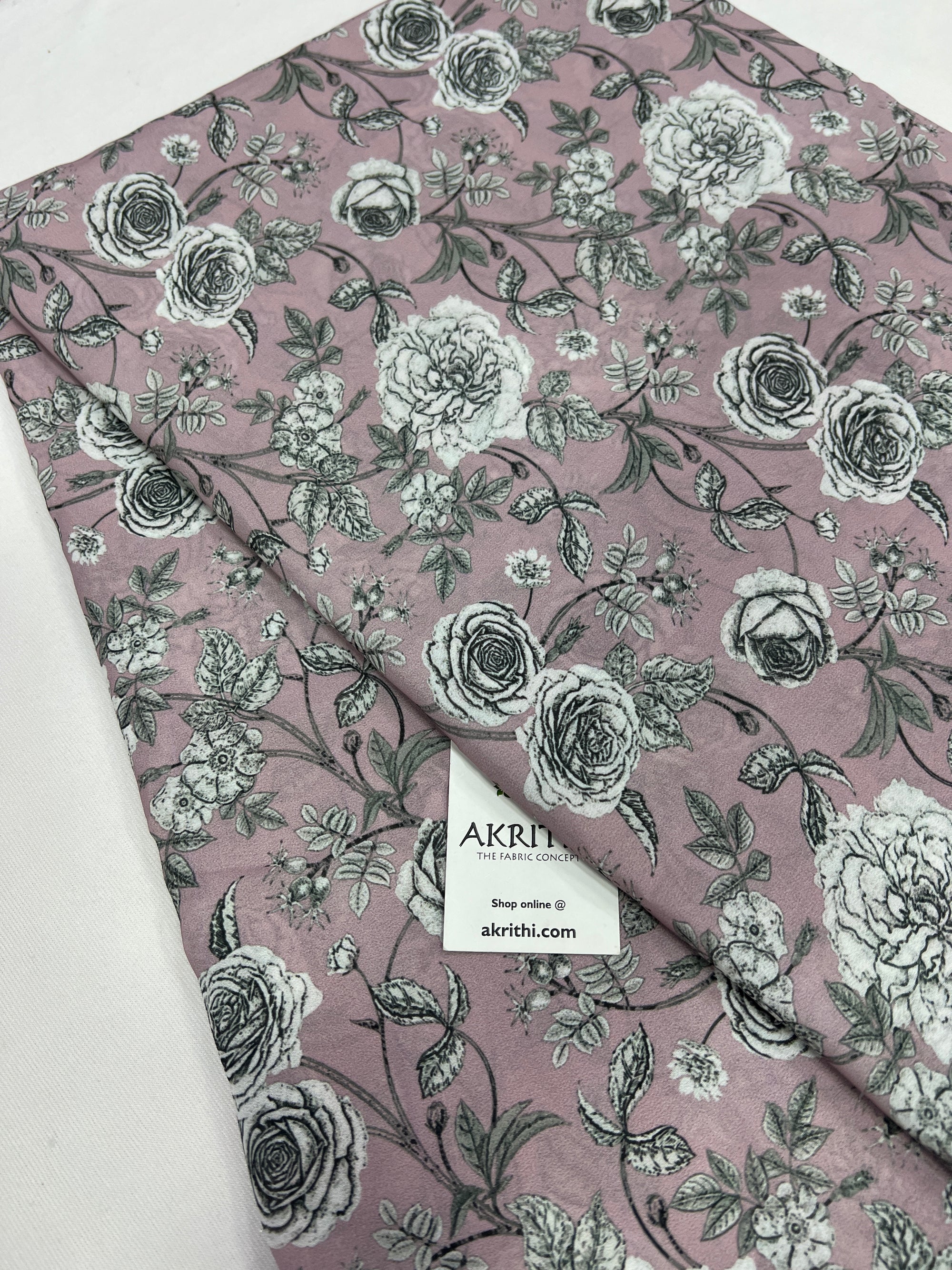 Digital printed georgette saree