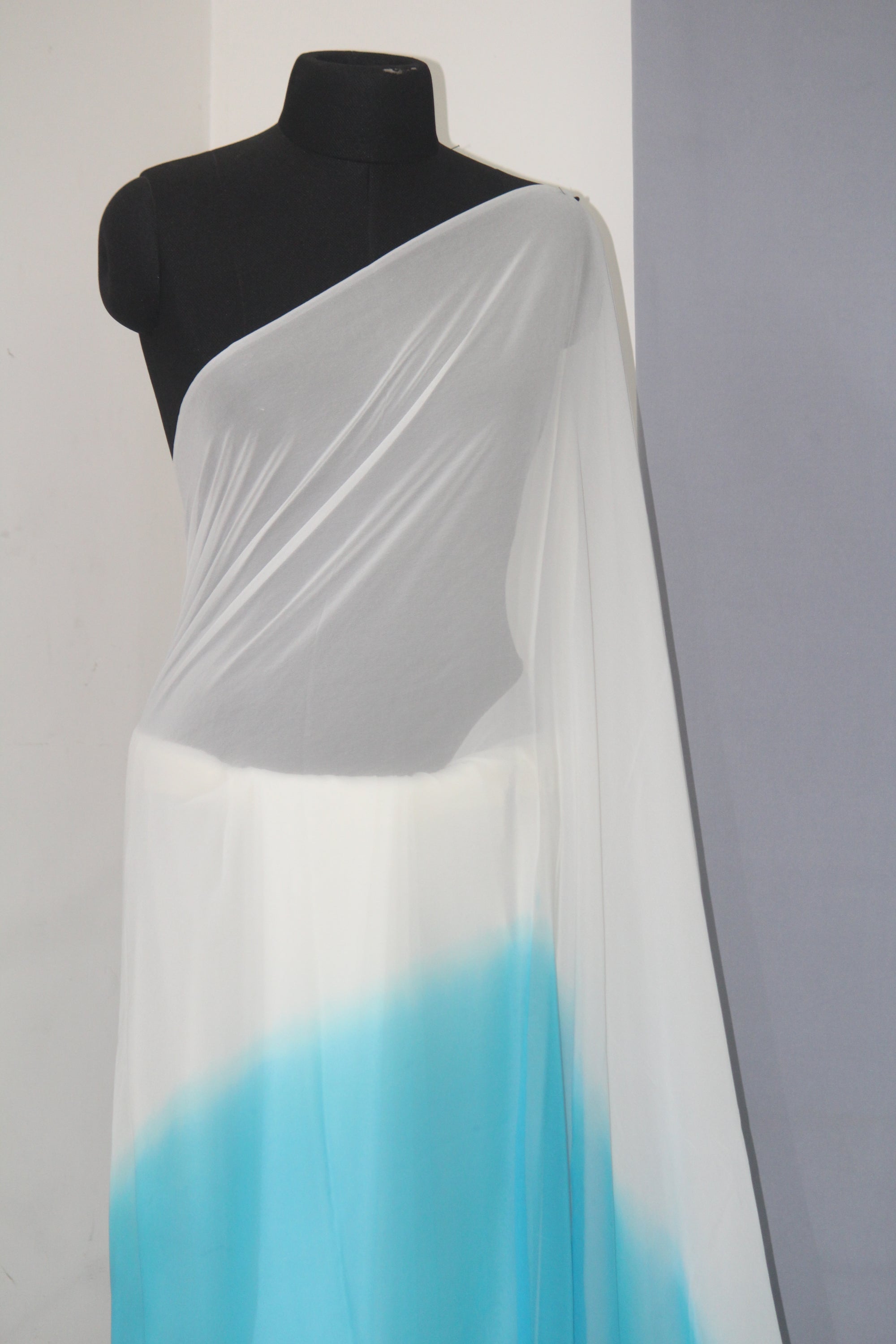 Shaded georgette saree