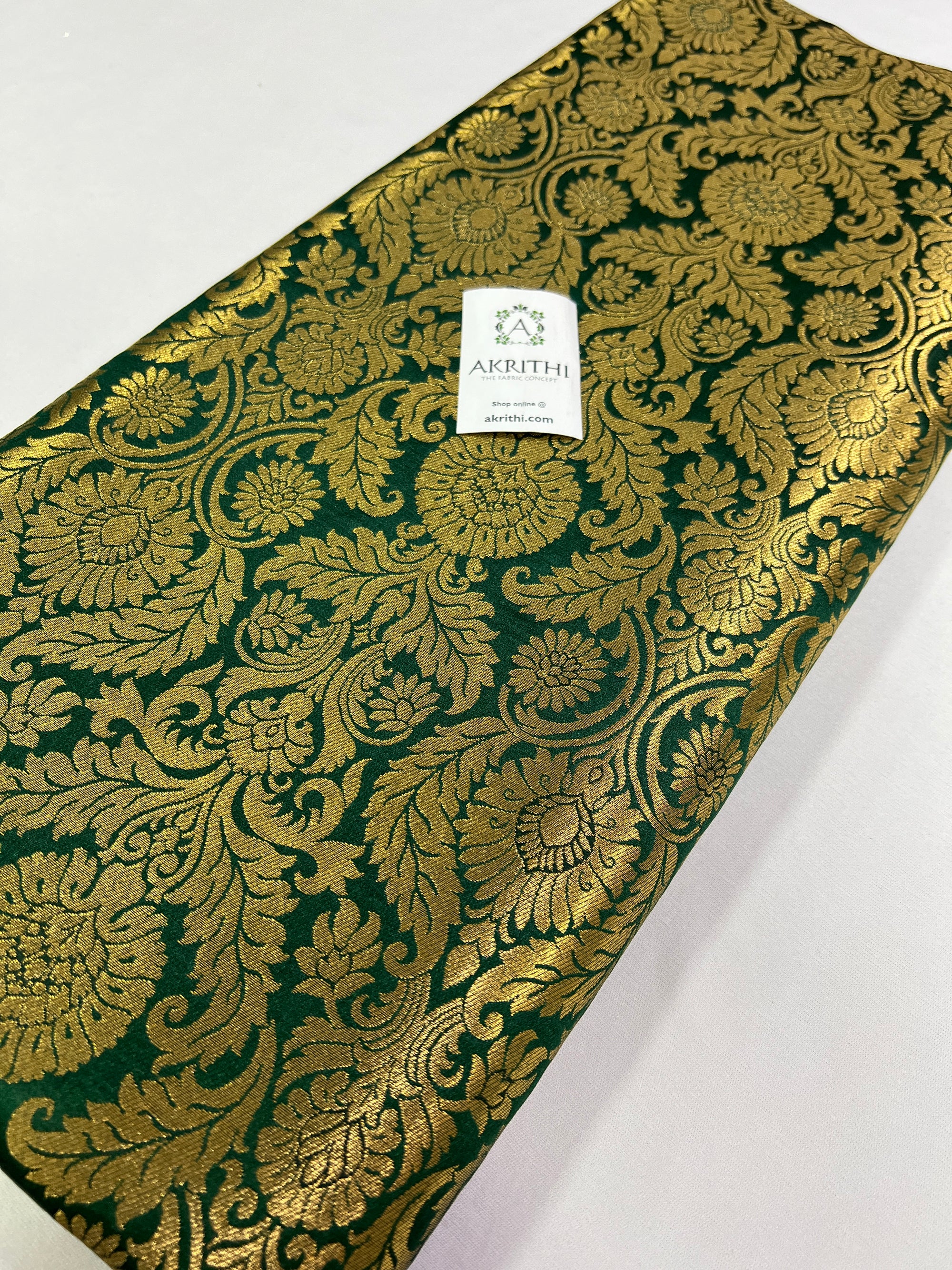 Handloom Banarasi brocade fabric