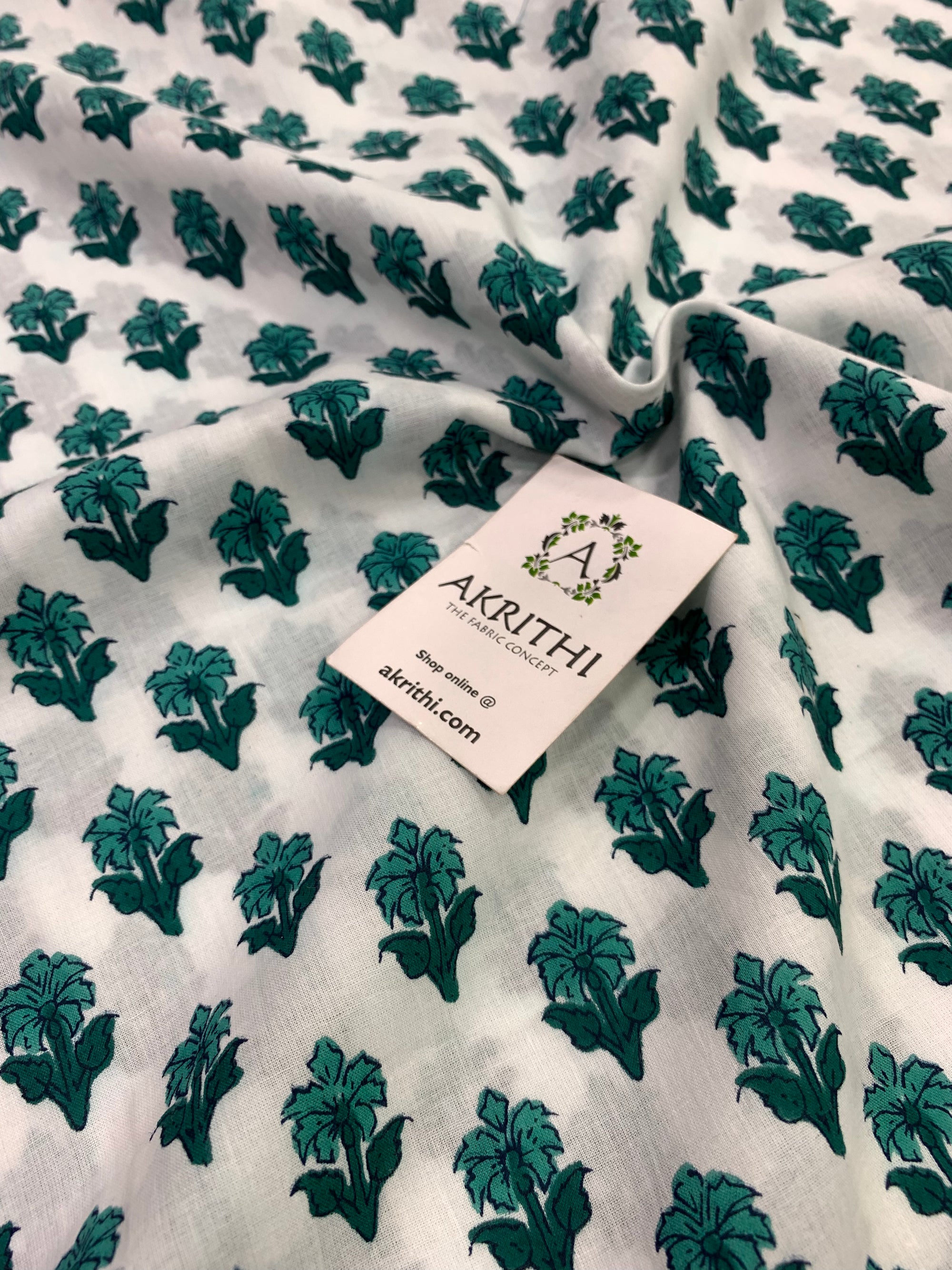 Printed pure cotton fabric