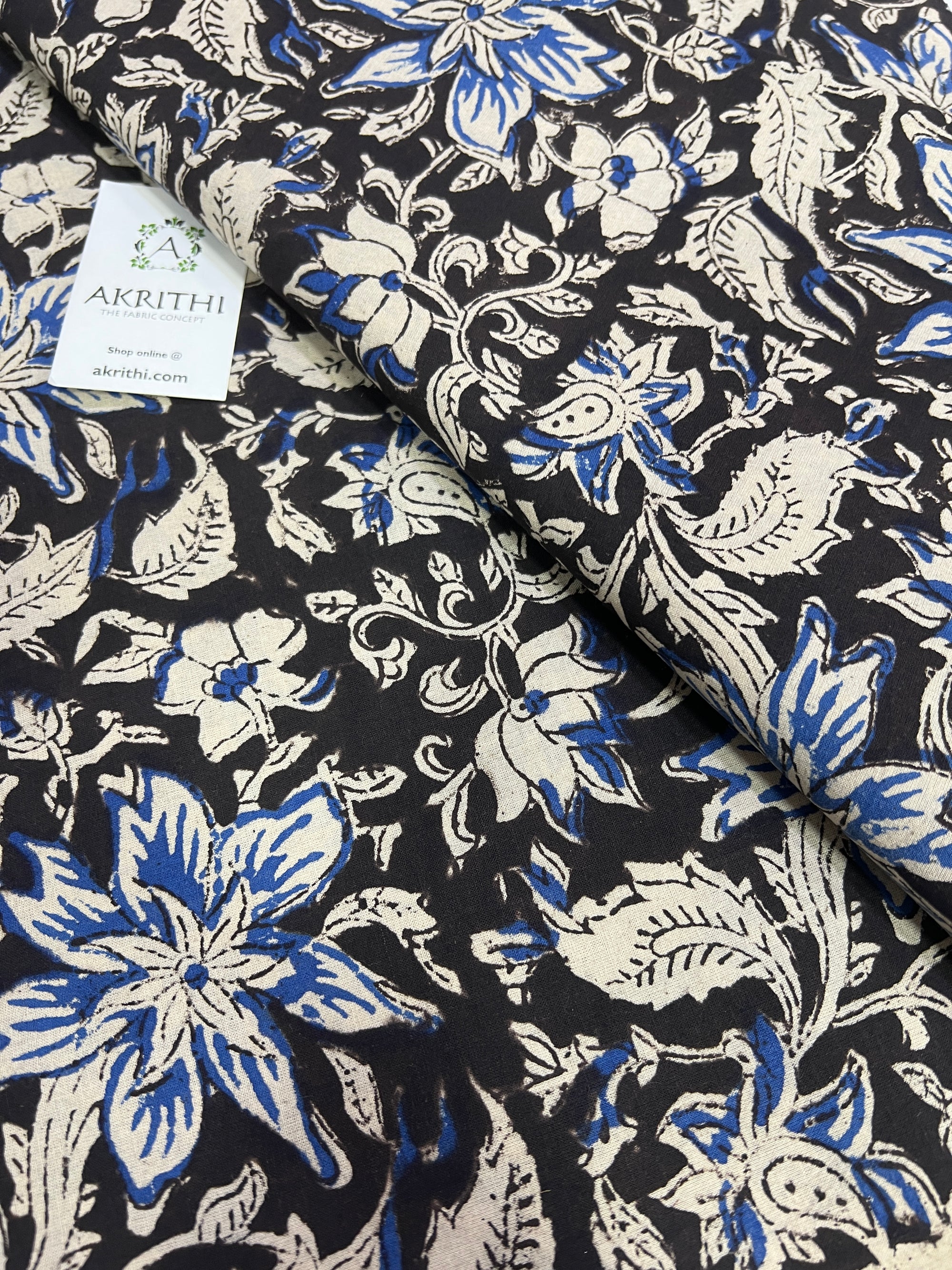 Hand block Printed pure cotton fabric