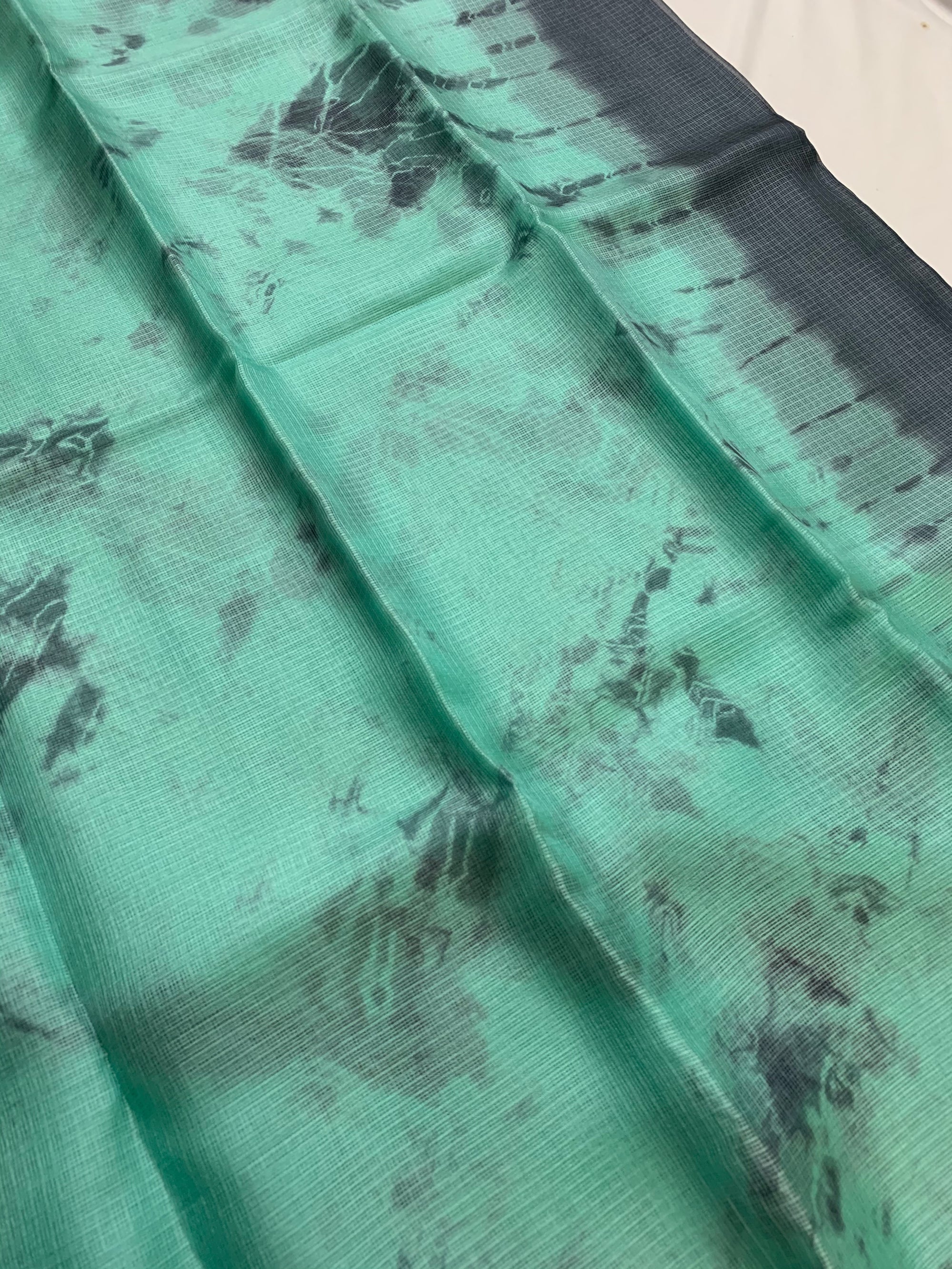 Tie and dye pure kota silk saree
