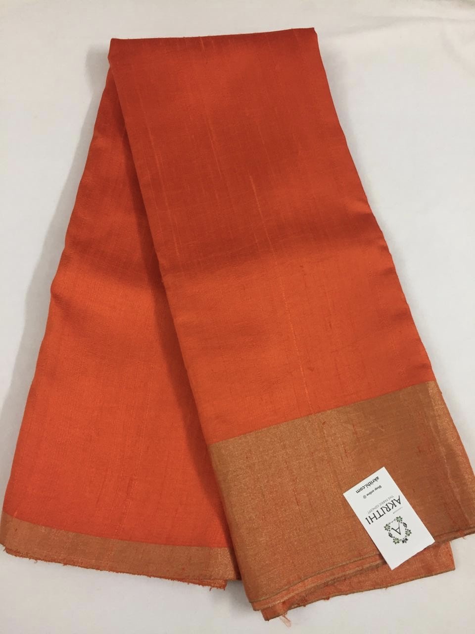 PURE RAW SILK WITH ZARI BORDER FABRIC