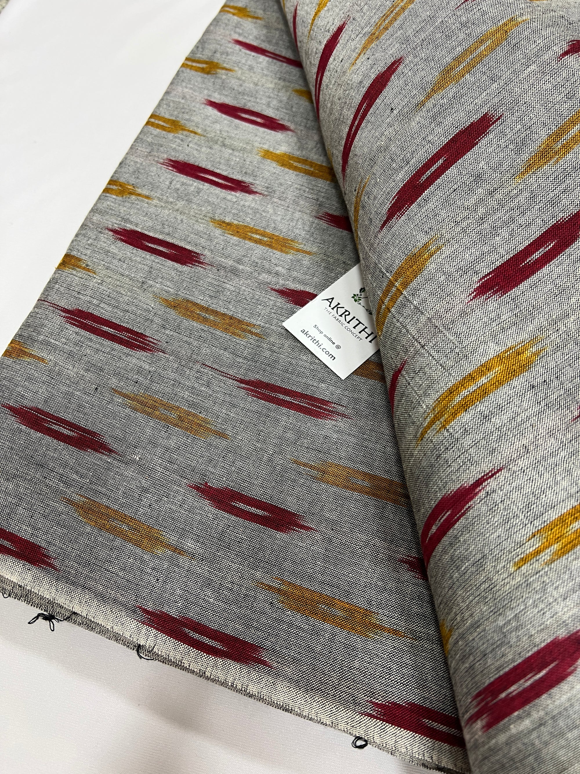 Handloom Ikat pure cotton fabric