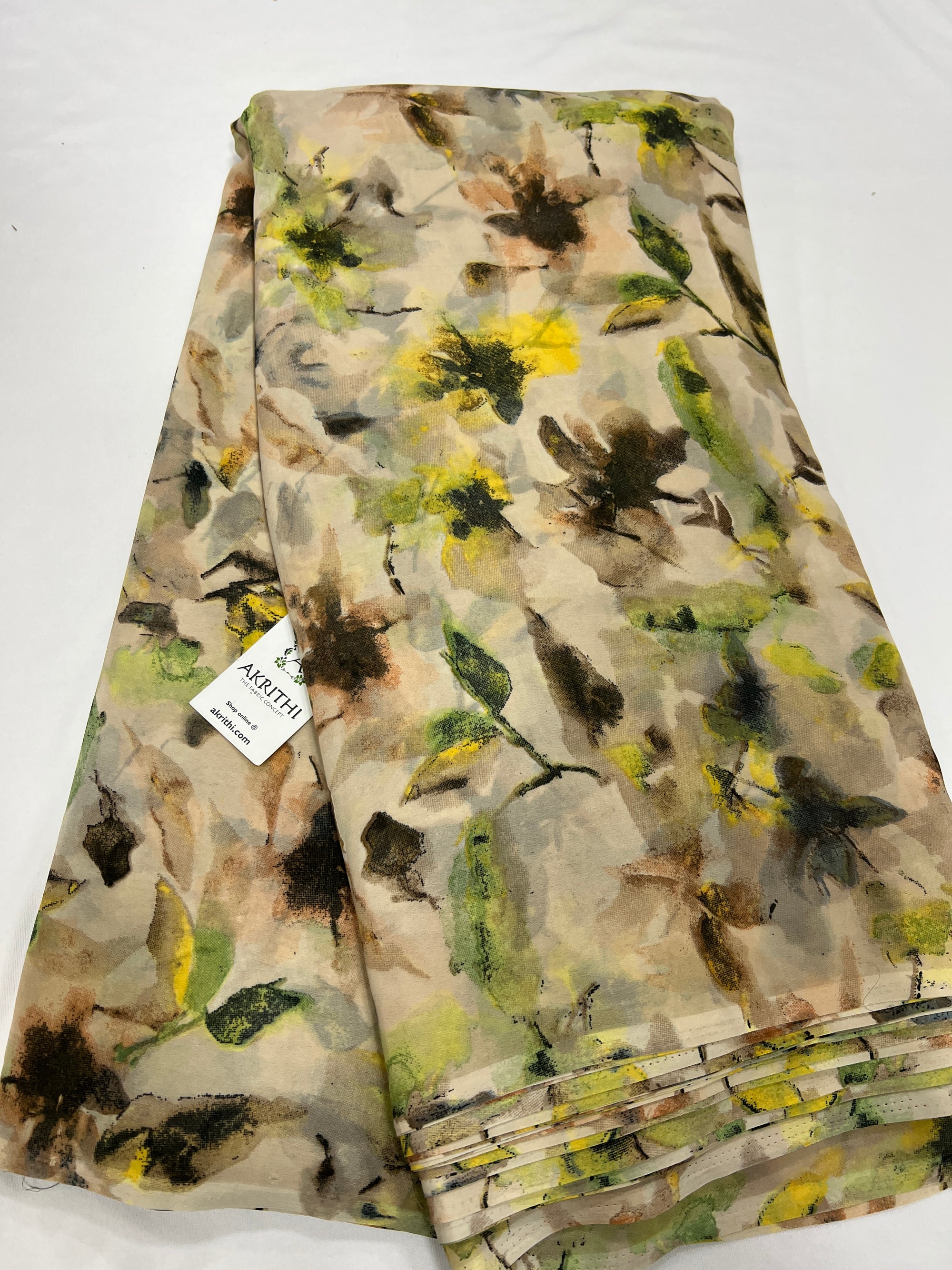 Floral printed georgette fabric