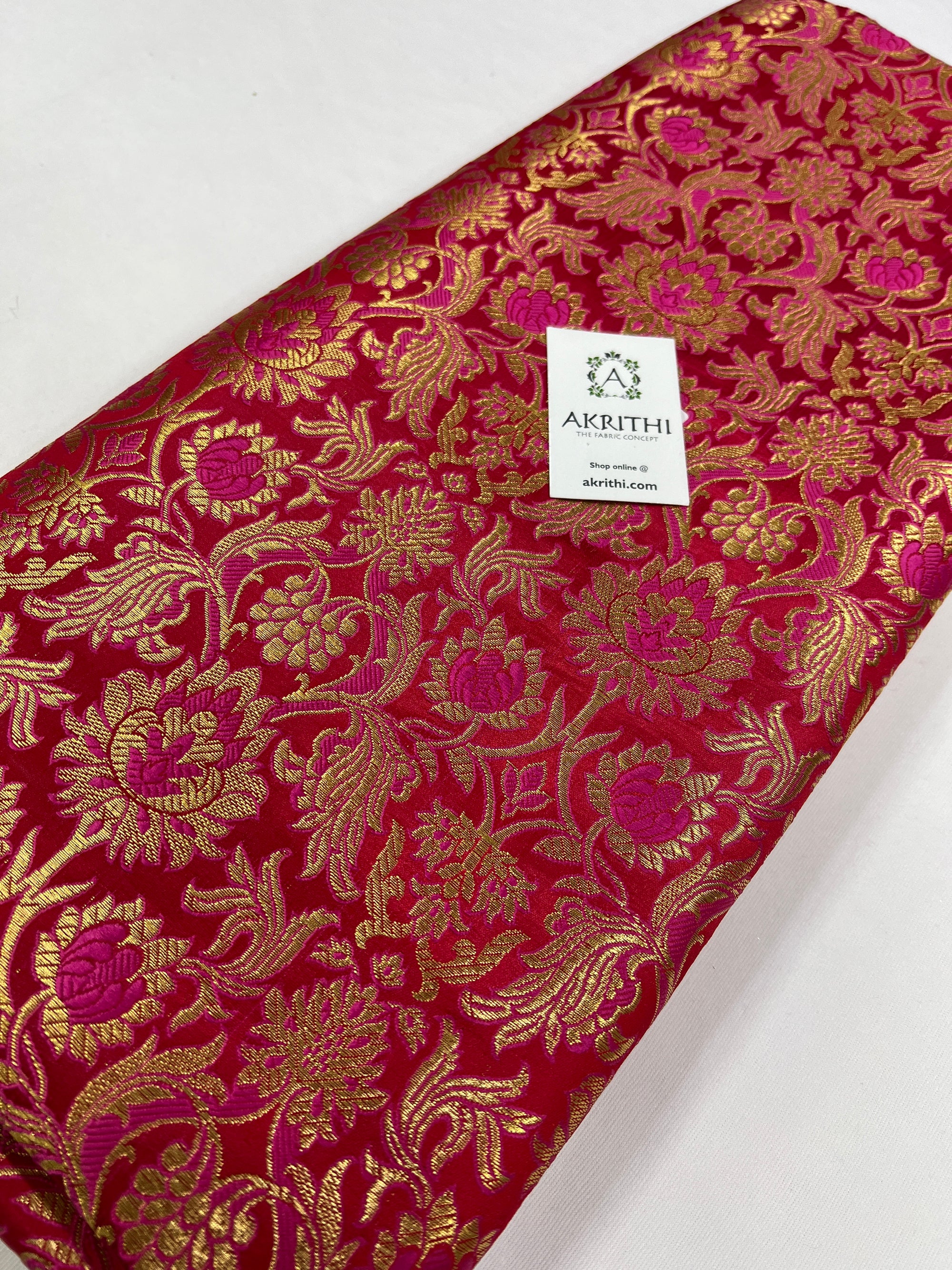 Handloom Banarasi brocade fabric