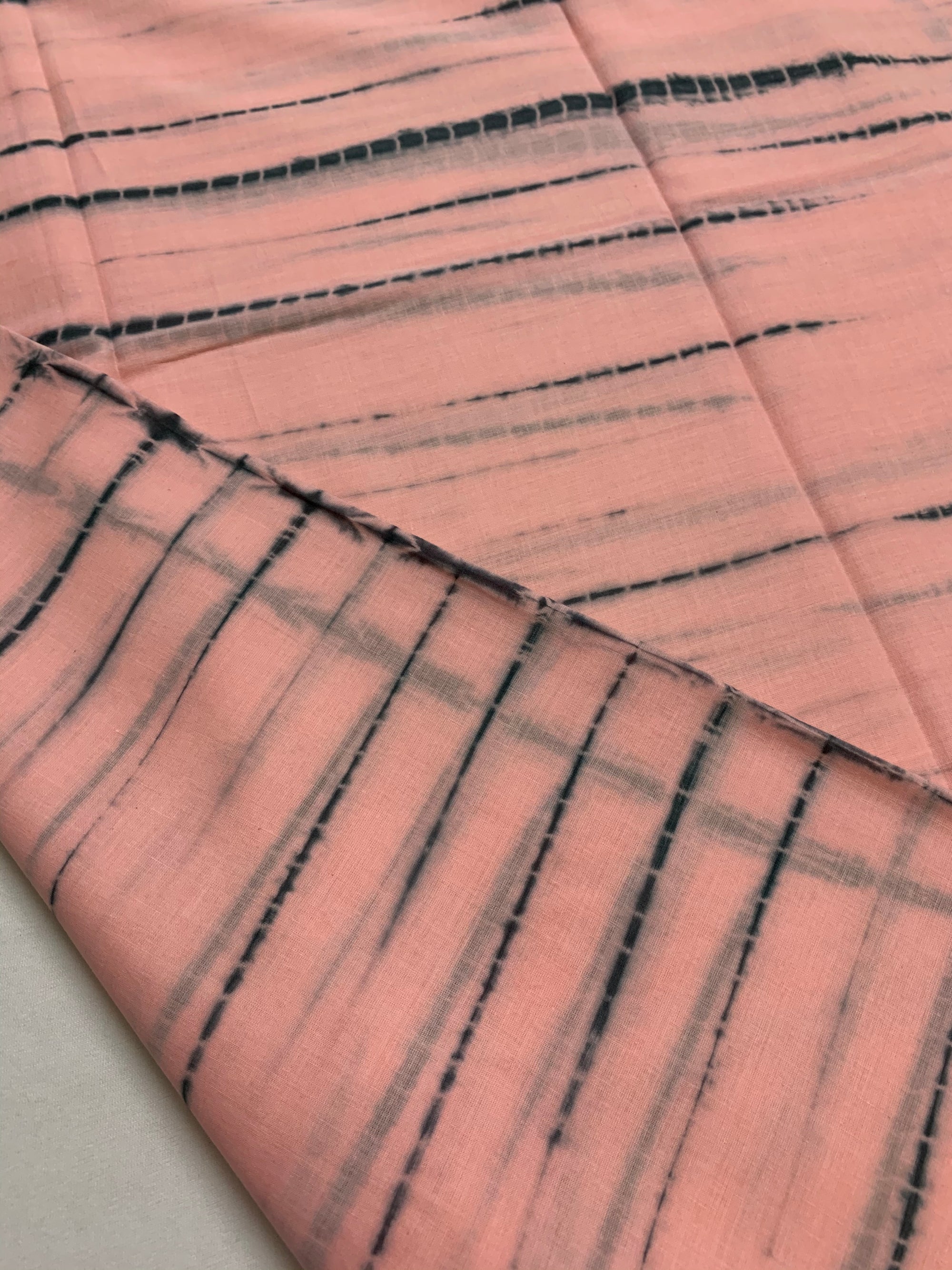 Tie and dye mul cotton fabric