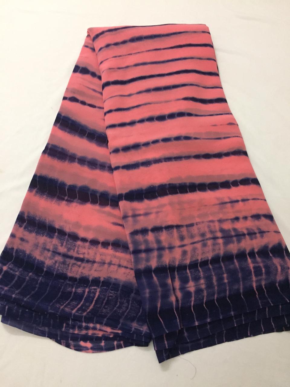 Shibori Georgette fabric