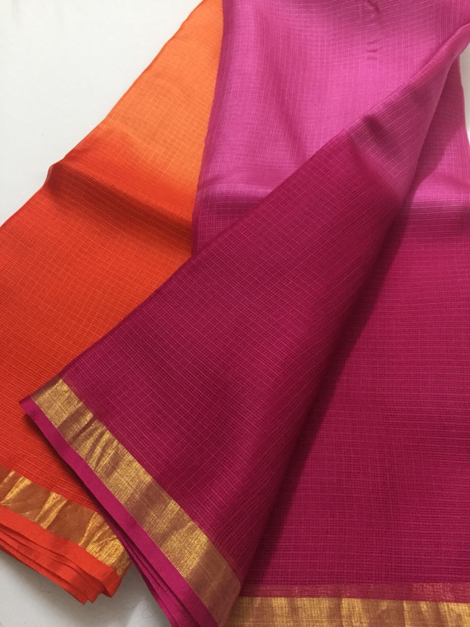Multishaded Pure kota silk saree