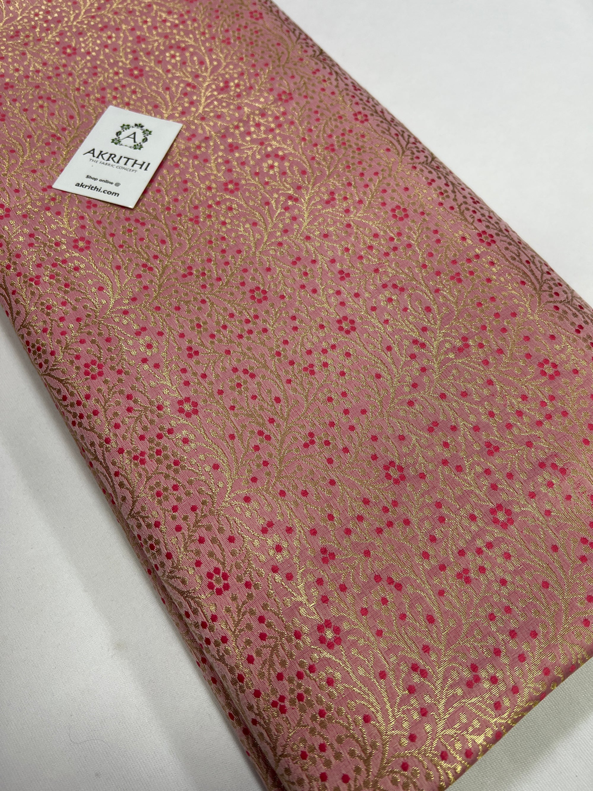 Handloom Banarasi brocade fabric