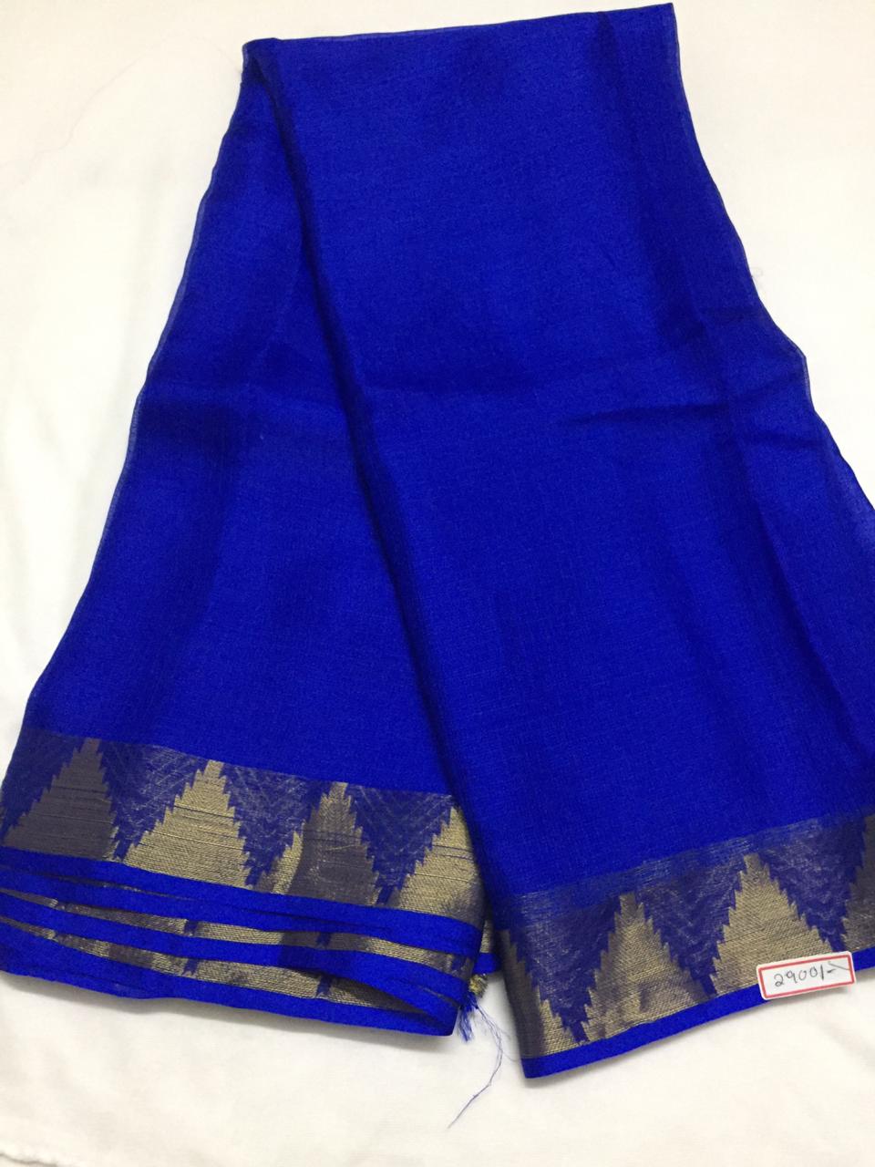 Pure kota silk saree with temple border