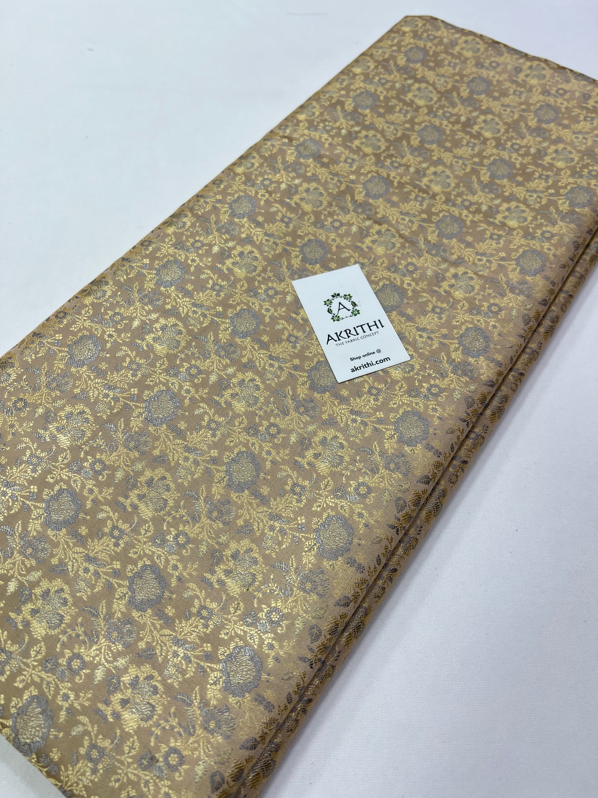 Handloom Banarasi brocade fabric