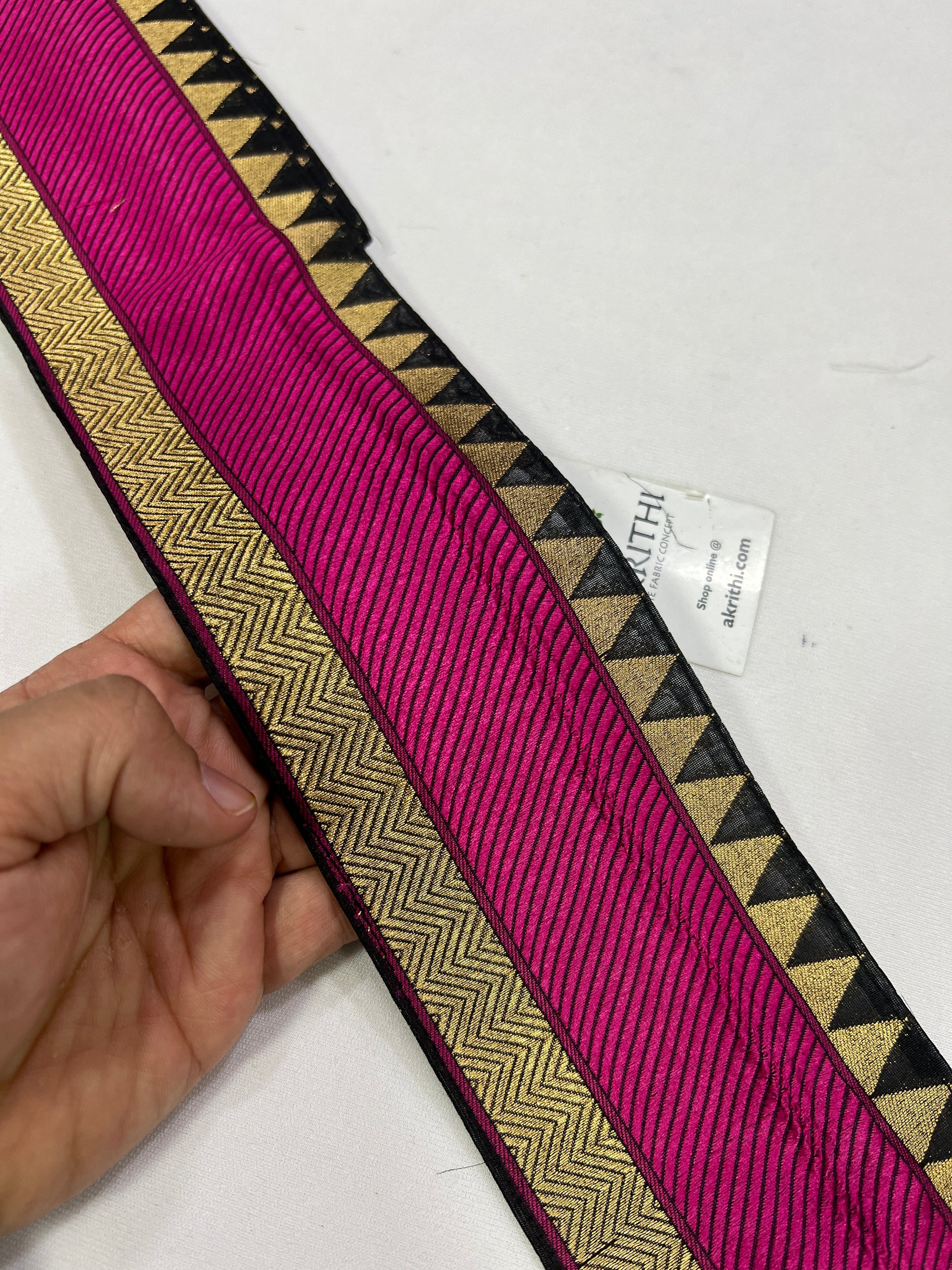 Handloom Banarasi lace 5 metres roll