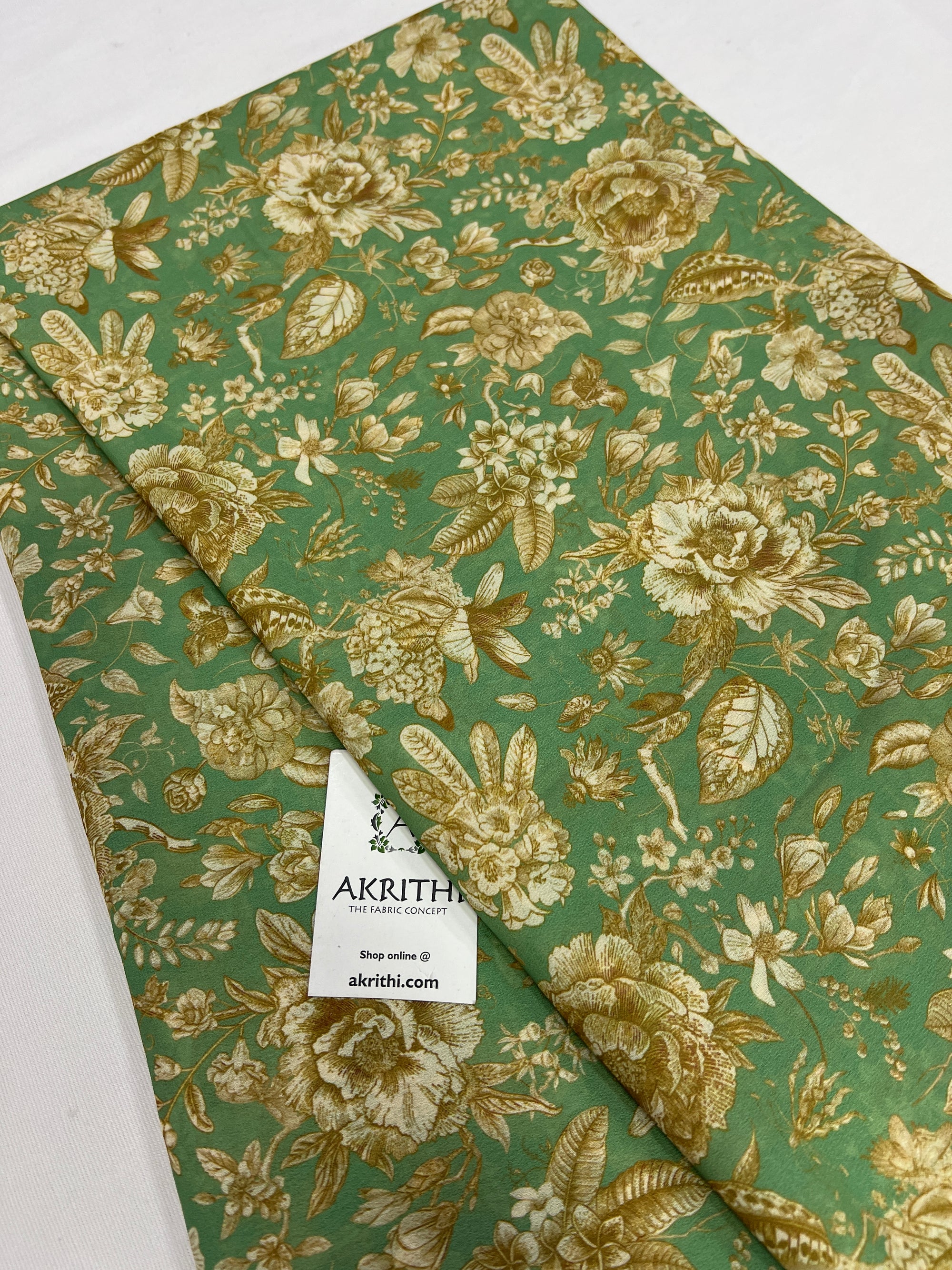 Digital printed georgette saree