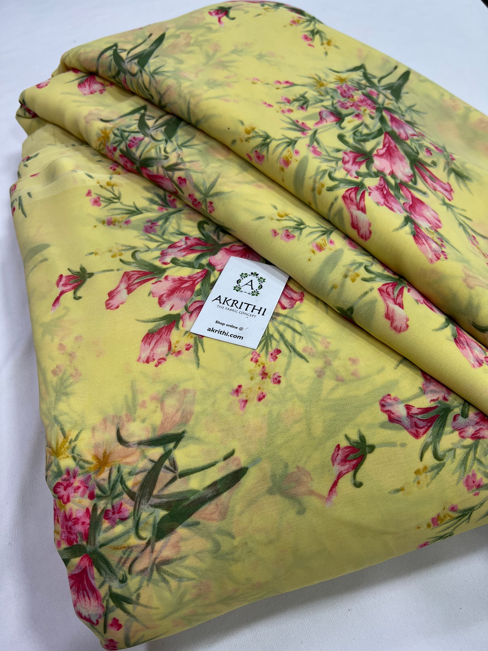 Floral printed georgette fabric 56 inches width