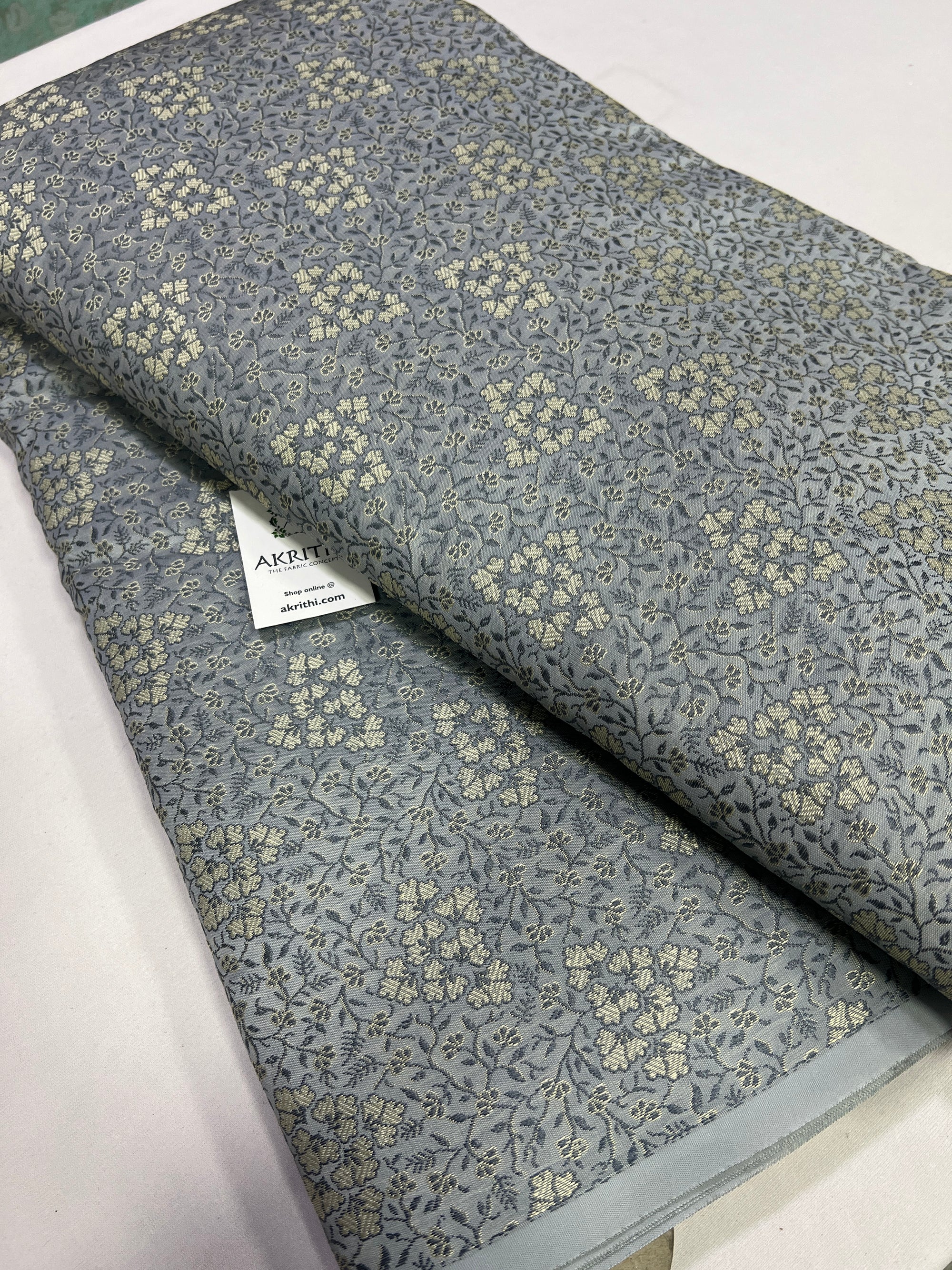 Banarasi brocade fabric without zari