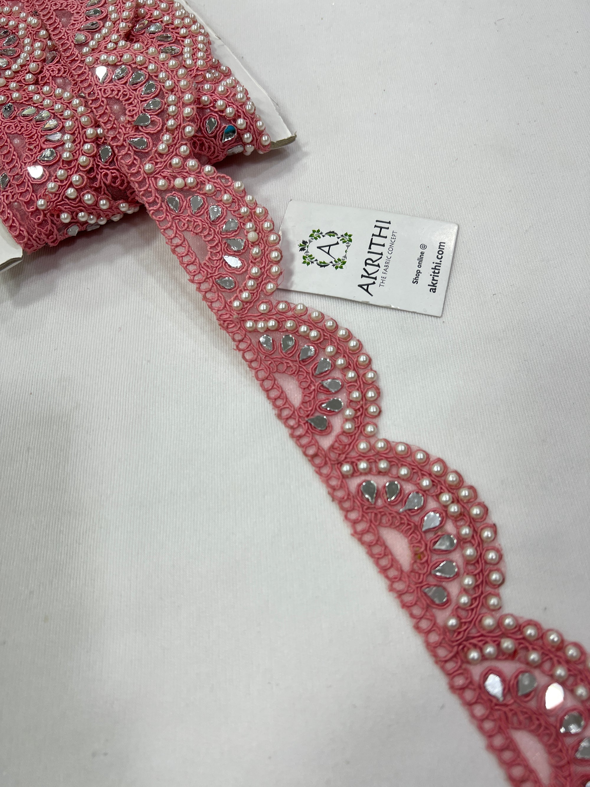 Embroidered lace 9 metres roll