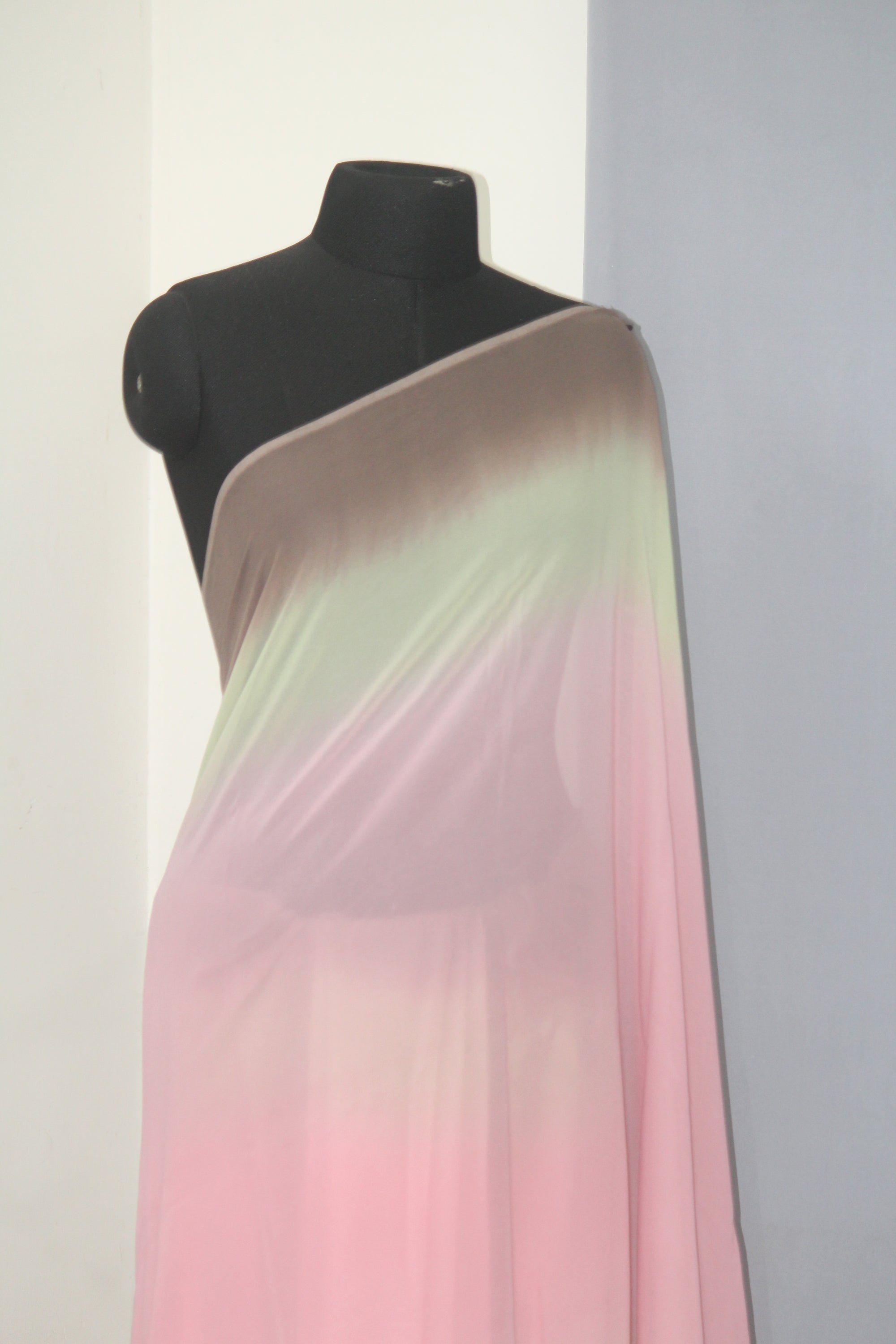 Shaded georgette saree