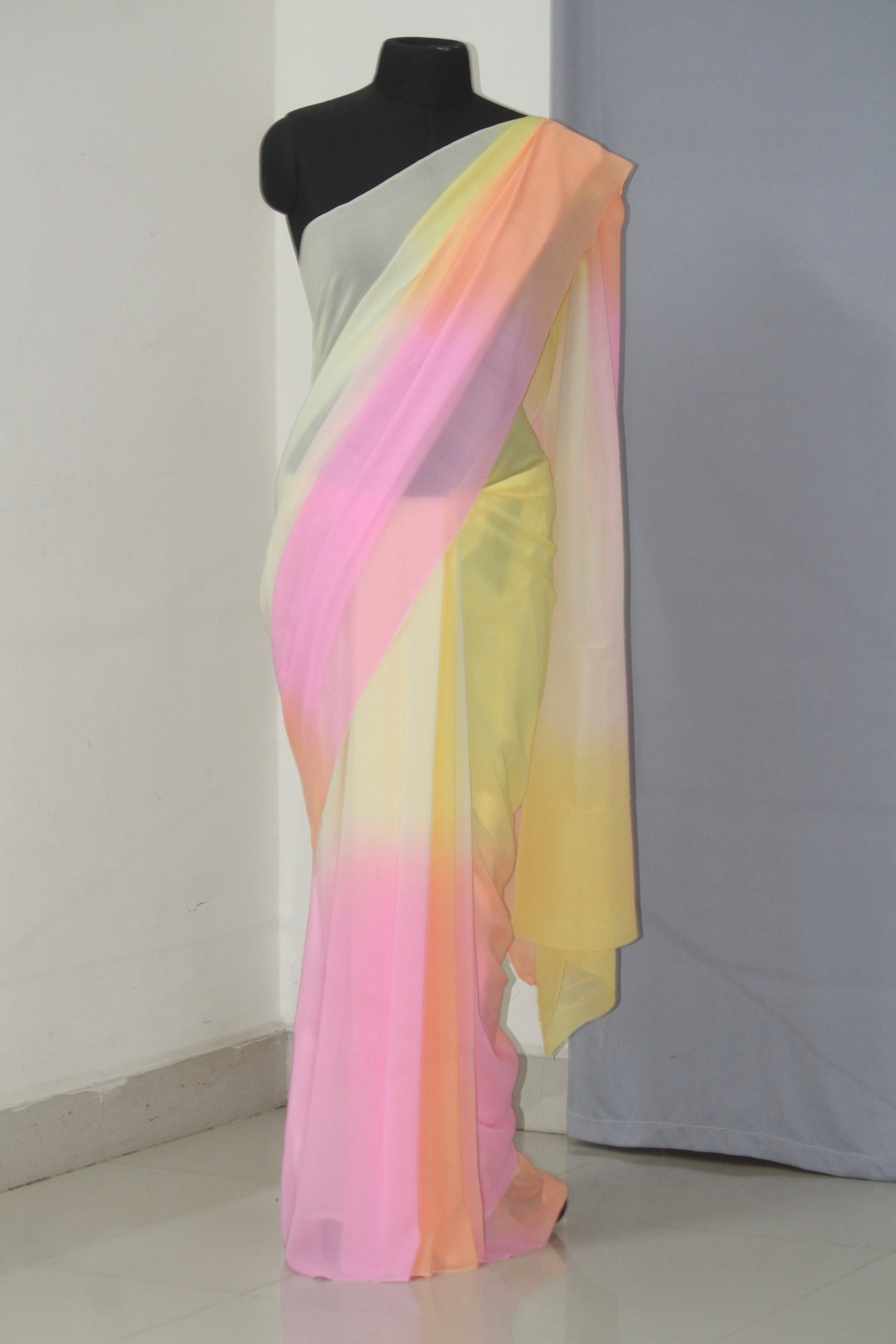 Pure silk georgette saree