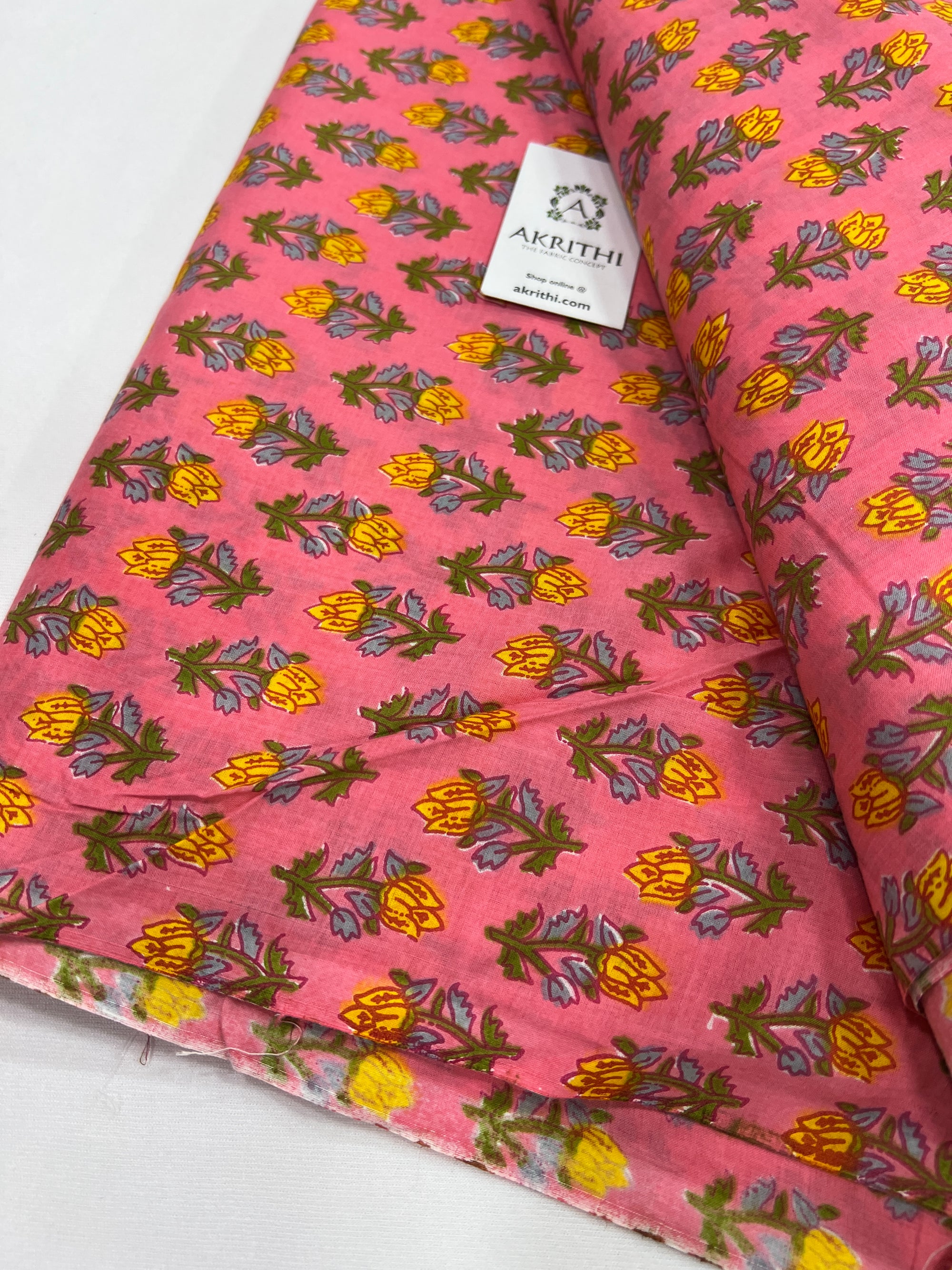 Printed pure cotton fabric