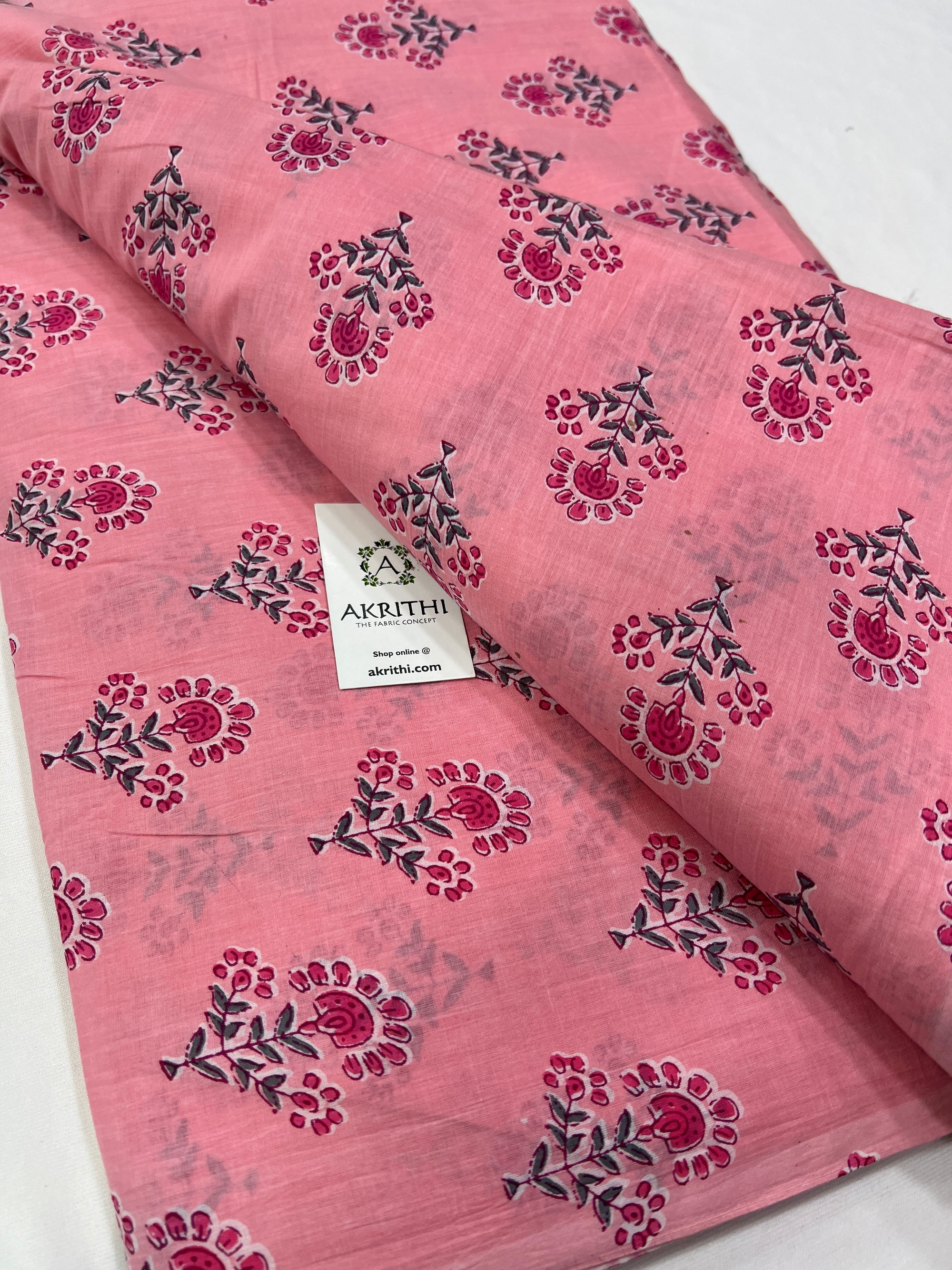 Printed pure cotton fabric