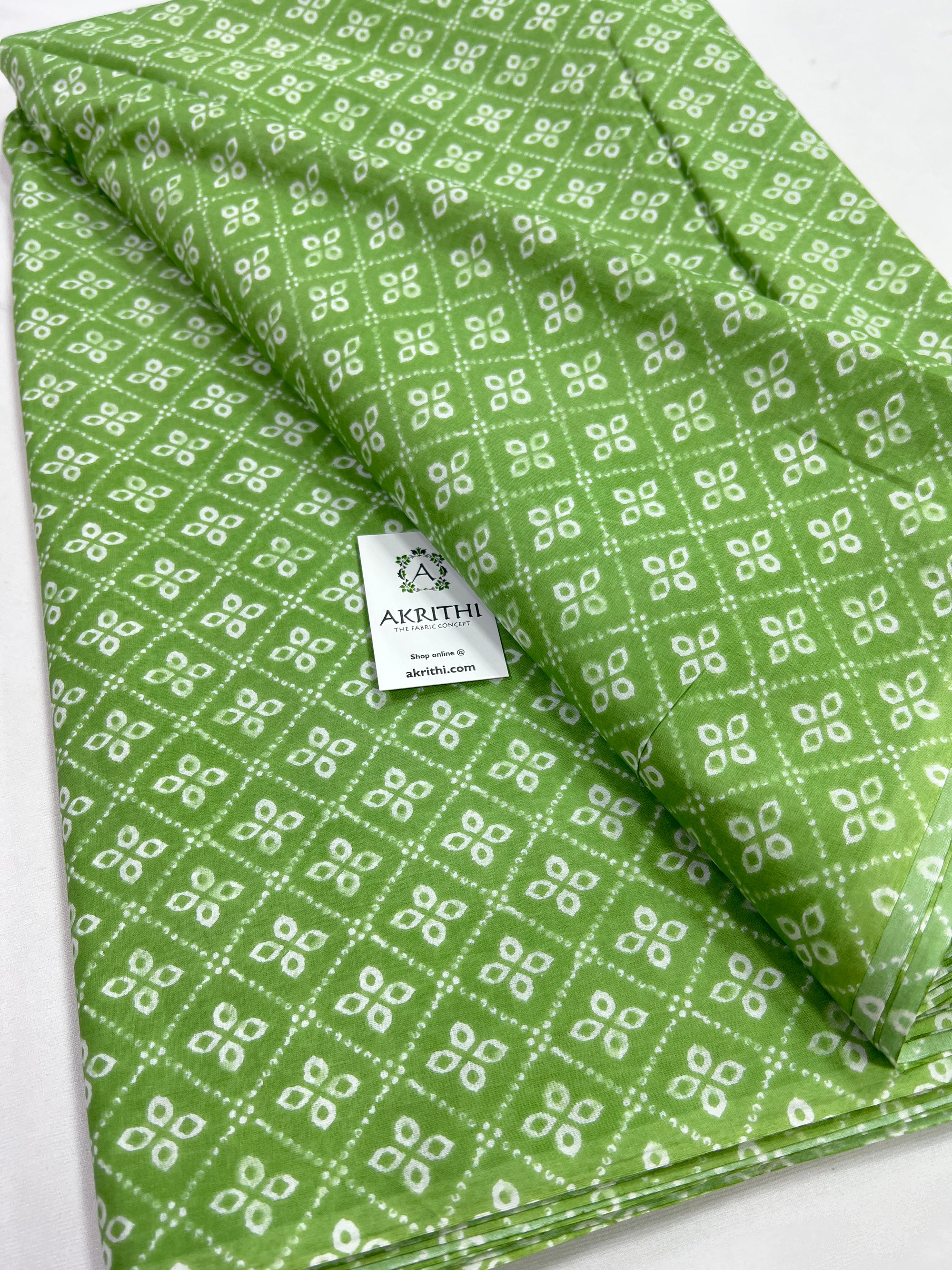 Printed pure cotton fabric
