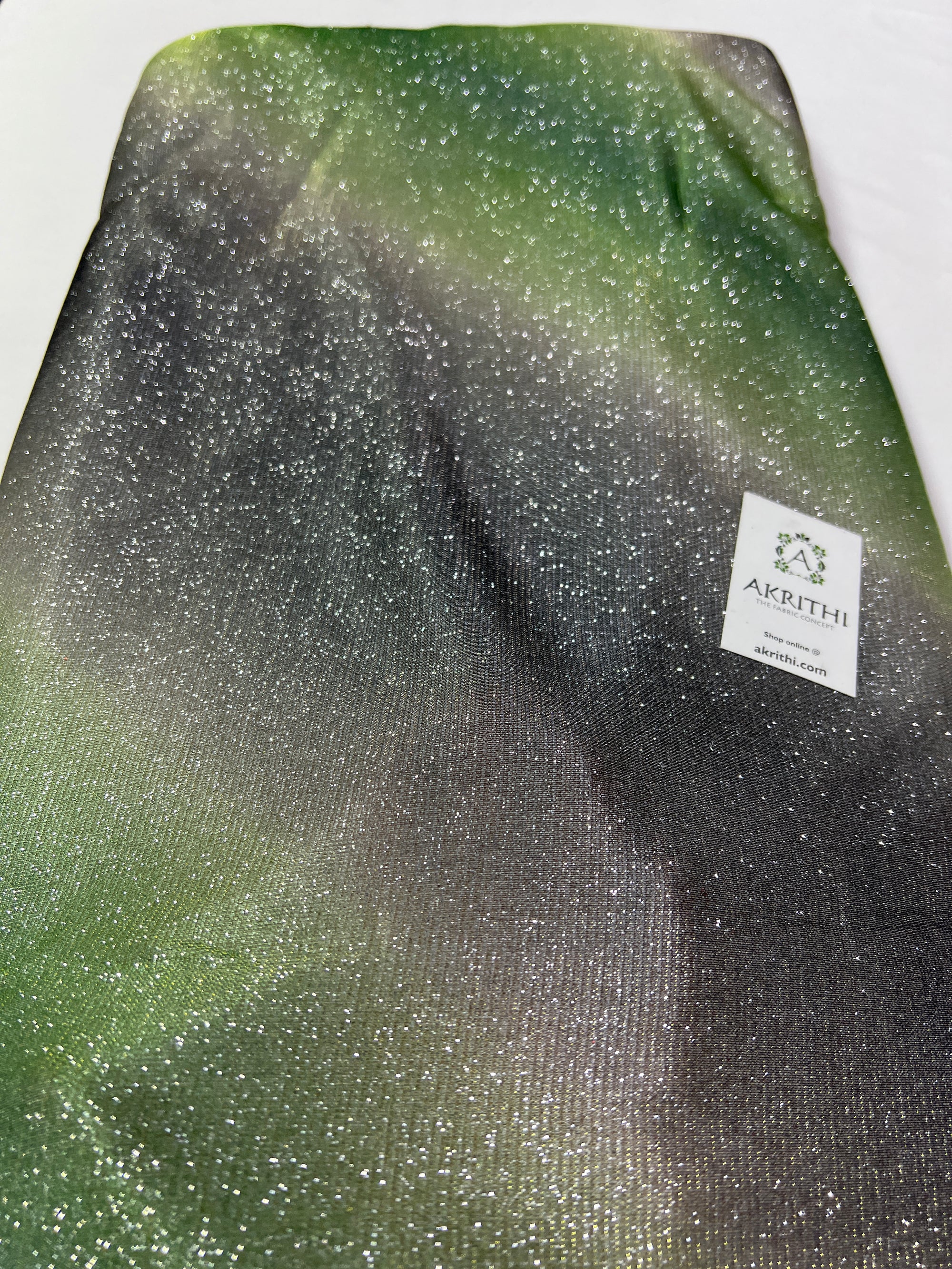Cross Shaded imported Lycra fabric with glitter