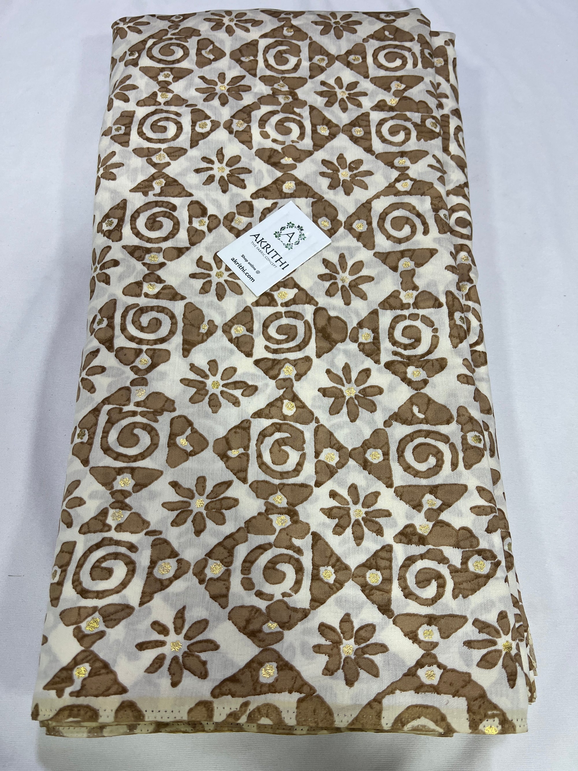 Digital printed silk fabric